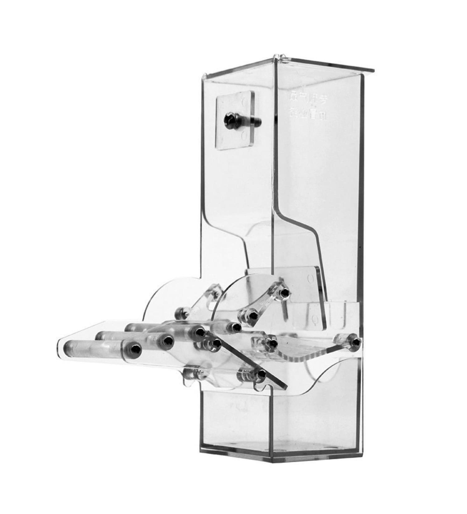 Automatic Foraging Bird Seed Feeder for Cage Parrot | Heavy Acrylic Construction | Easy One-Step Moulding Design - Buy Online on SooperMarket.com