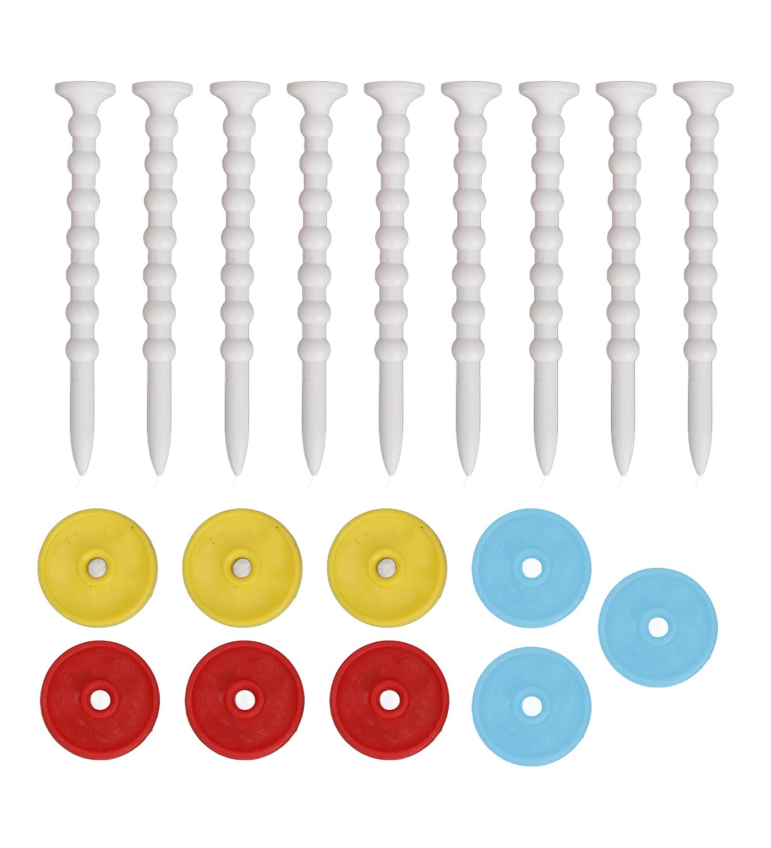 Adjustable Driver-T Pieces 9-Pack | Unbreakable Low-Friction Multi-Colored Plastic | Enhanced Stability & Durability for International Shipping - Buy Online on SooperMarket.com