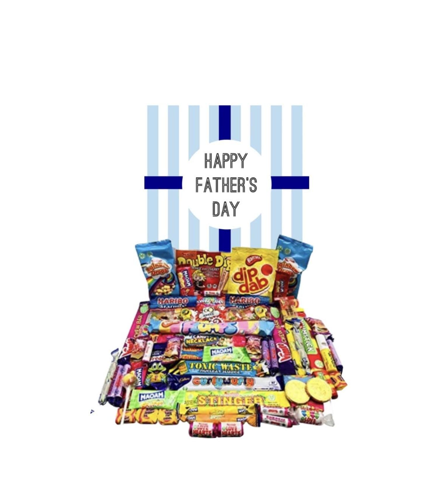 Happy Fathers Day Sweet Box Gift Pick N Mix Ultimate Retro Sweet Box Candy Hamper Birthday Gift Present nostalgia 70s 80s Sweets And Chocolates Box Daddy Dad grandad stepdad - Buy Online on SooperMarket.com