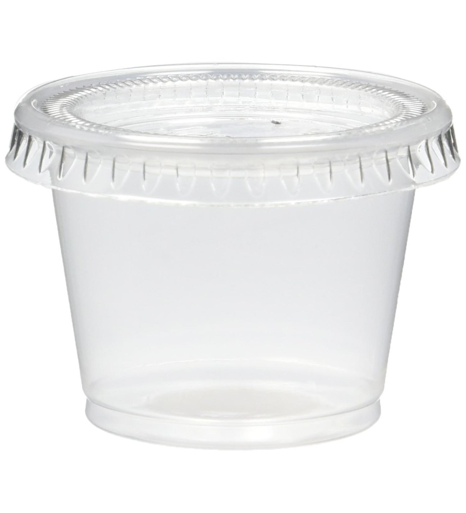 Mr. Miracle 1-Ounce Jello Shot Souffle Cups and Lids - 125 Sets Translucent Pack for Parties - Buy Online on SooperMarket.com