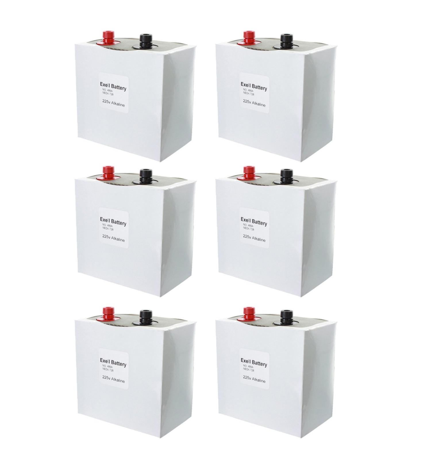 Buy 6pc Exell 489A Alkaline 225V Battery NEDA 728 Non Rechargeable - Fast International Shipping - Buy Online on SooperMarket.com