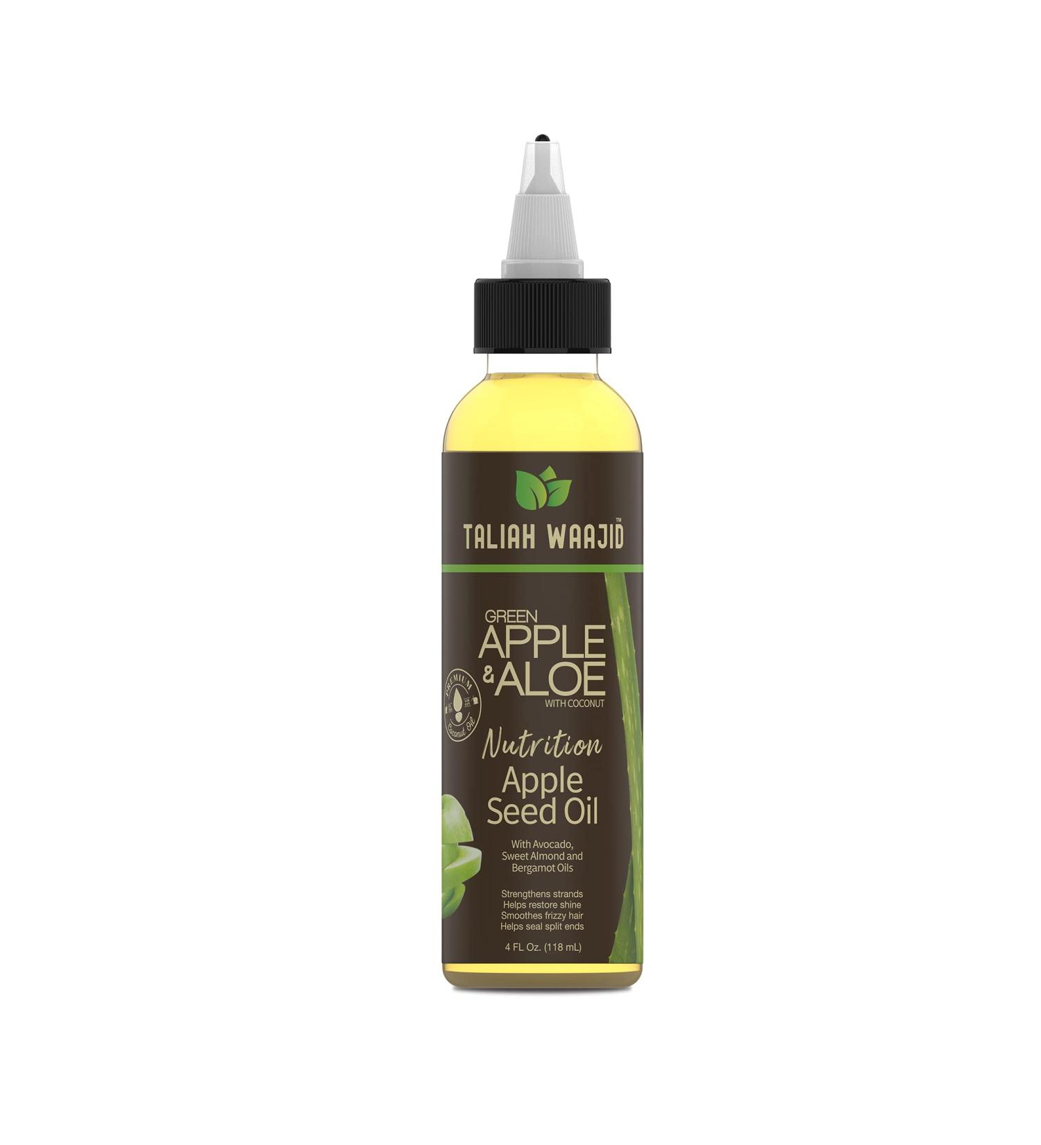 Taliah Waajid Green Apple & Aloe Nutrition Apple Seed Oil 4oz - Best Natural Hair Care & Moisturizer for All Hair Types - International Shipping Available - Buy Online on SooperMarket.com