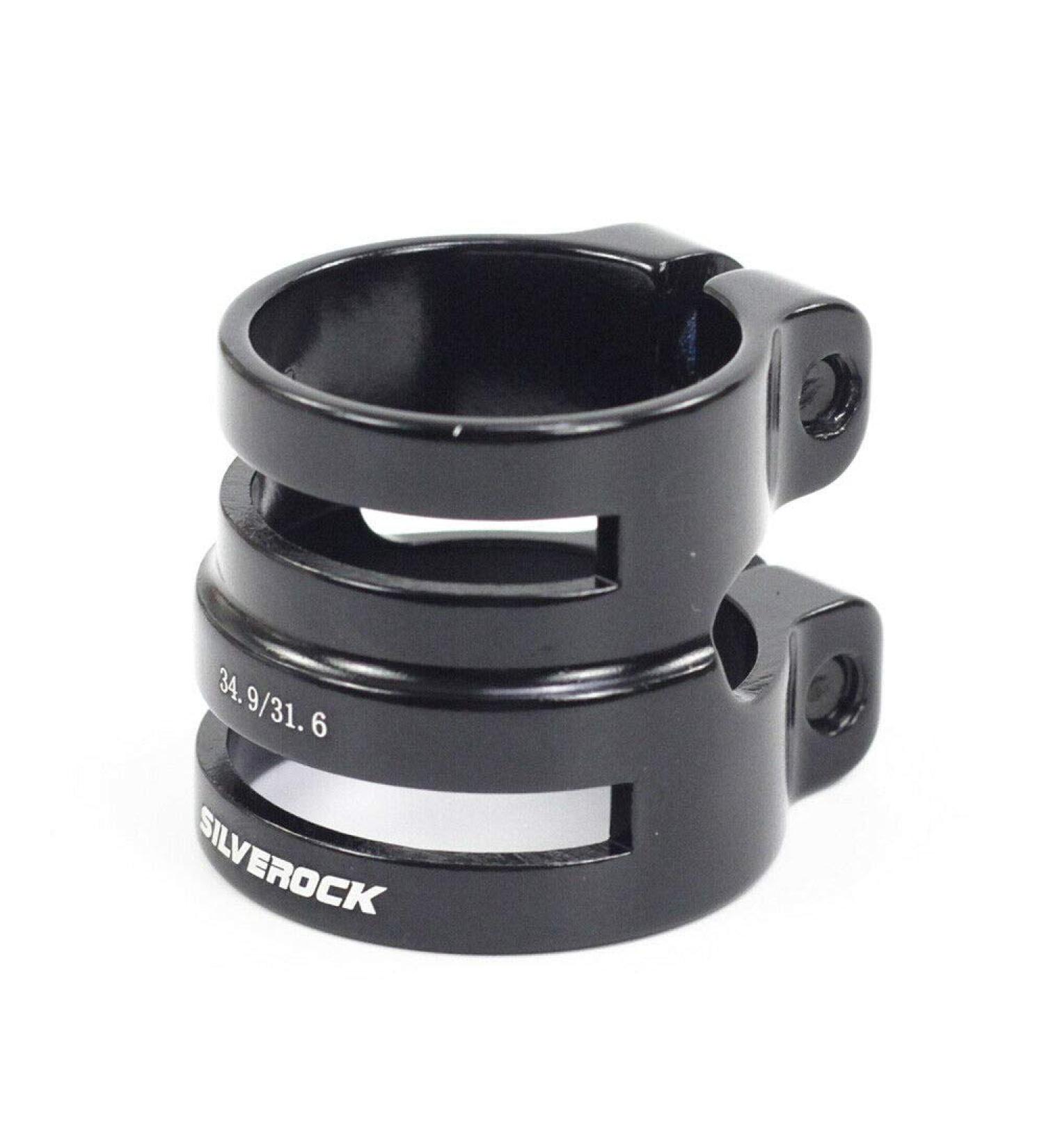 Silverock CNC Dual Size Seatpost Clamp 27.2/31.8mm & 31.6/34.9mm - Black Color for Carbon Post - Buy Online on SooperMarket.com