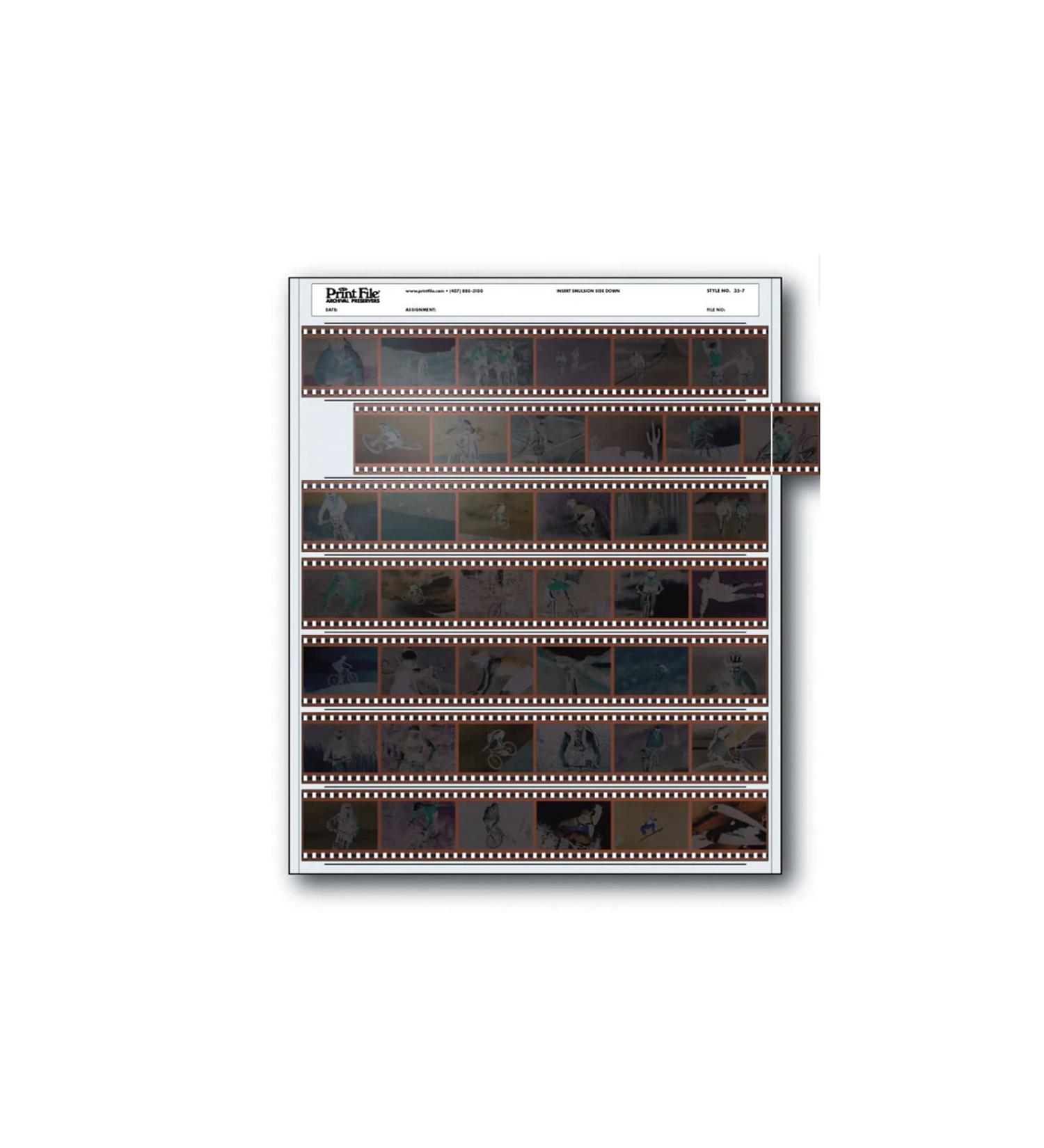 Print File 35mm Negative Pages - Pack of 100 | Holds 7 Strips of 6 Frames | Archival Quality - Buy Online on SooperMarket.com