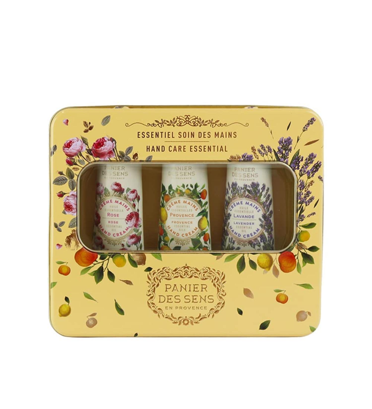 Panier des Sens Hand Cream Gift Set - Lavender, Rose & Provence Hand Lotions - Made in France - 3 x 1Floz - Buy Online on SooperMarket.com
