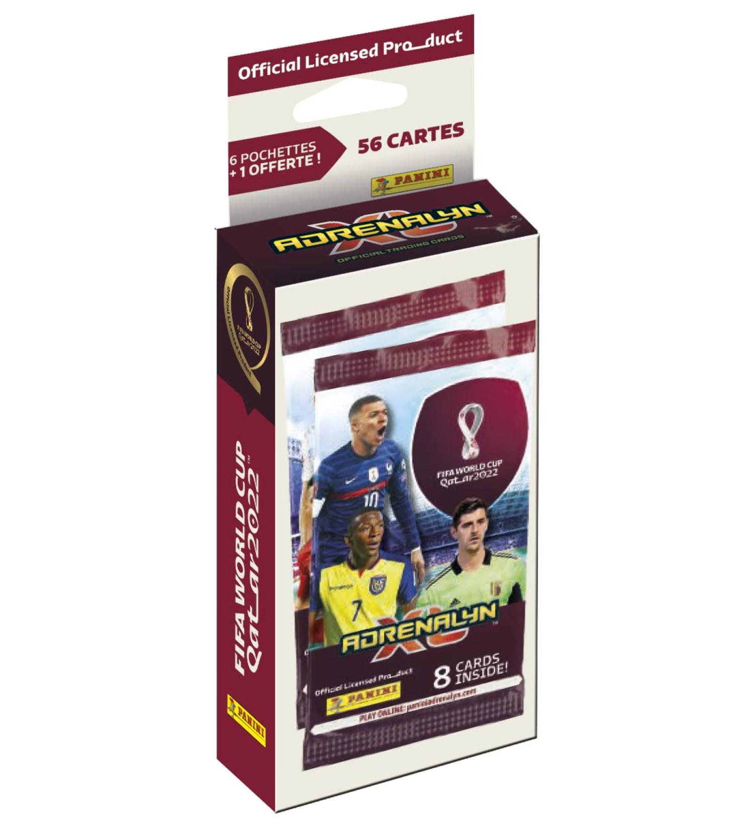 Panini 004287KBF7 World Cup FIFA Qatar World Cup 2022 Adrenalyn XL Blister 6 + 1 Bag Random