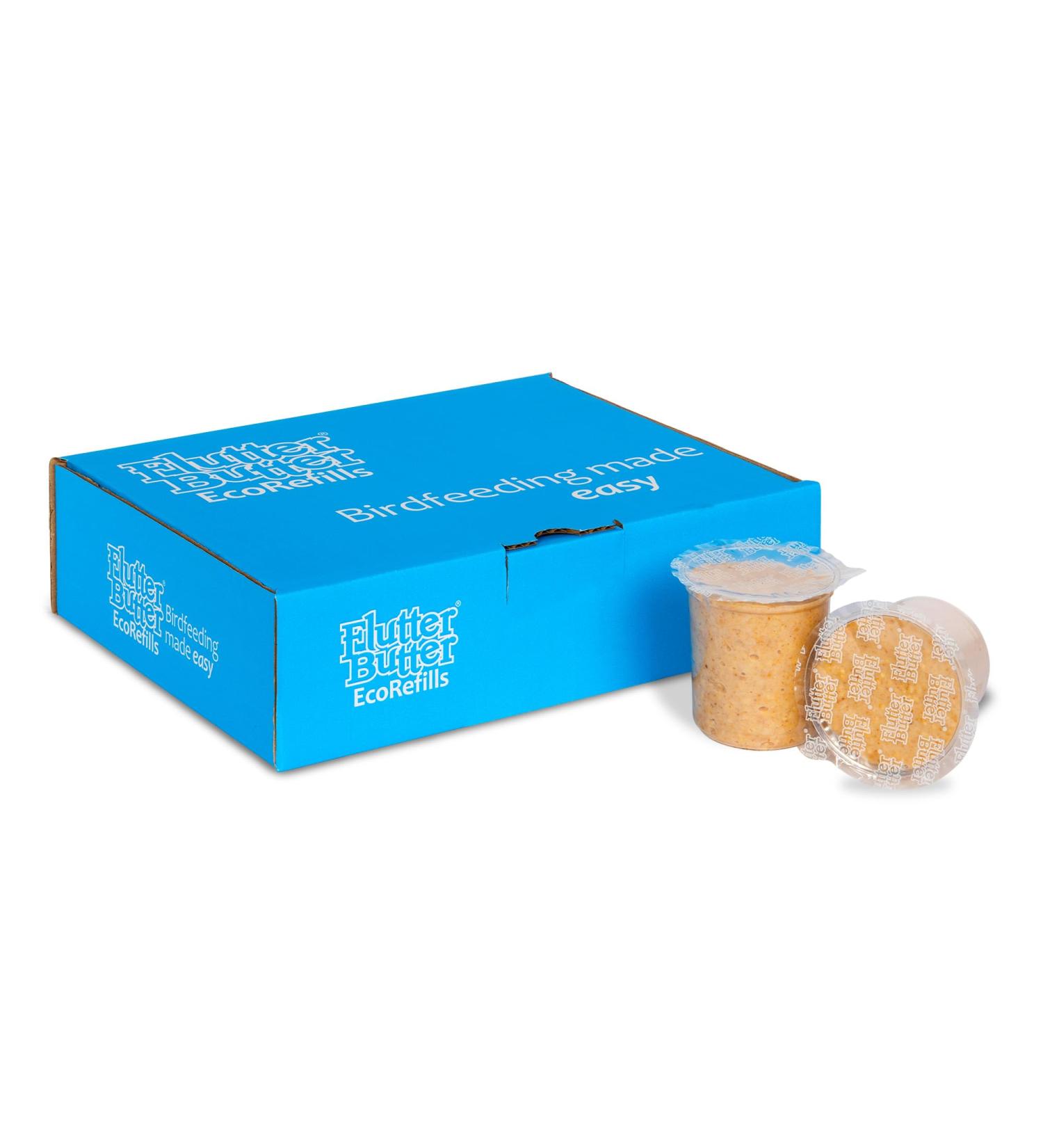 Peanut Butter for Birds - Jacobi Jayne Flutter Butter EcoRefills - Buggy Flavour Wild Bird Food - Ultra-Convenient Eco-Friendly Bird Feed - Pack of 12 Refills Buggy Buggy 140 g (Pack of 12) - Buy Online on SooperMarket.com