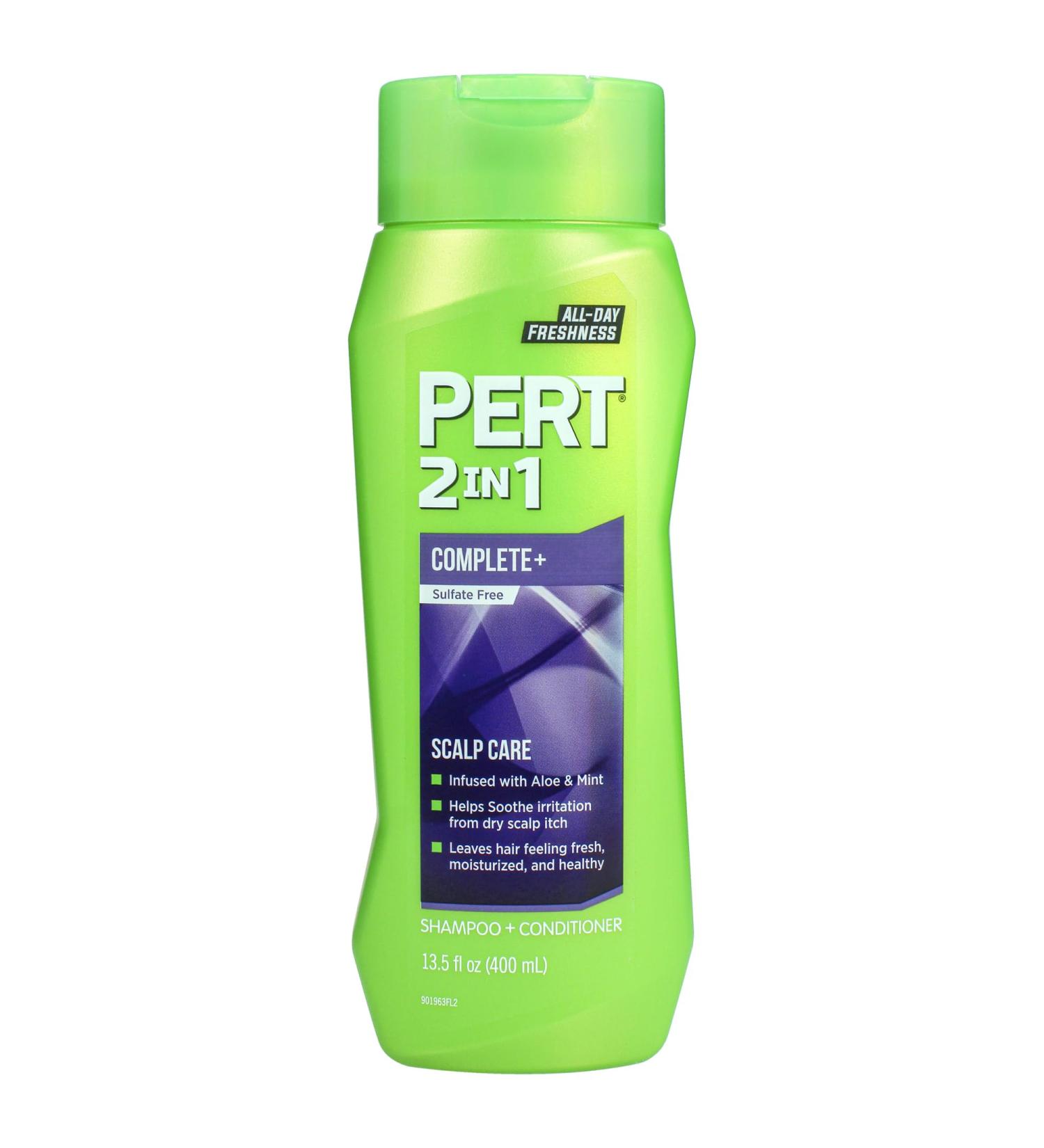 Pert 2 in 1 Complete Plus Scalp Care Shampoo & Conditioner - Itchy Scalp Treatment Sulfate-Free 13.5 oz - Healthy Hair Solution - Buy Online on SooperMarket.com