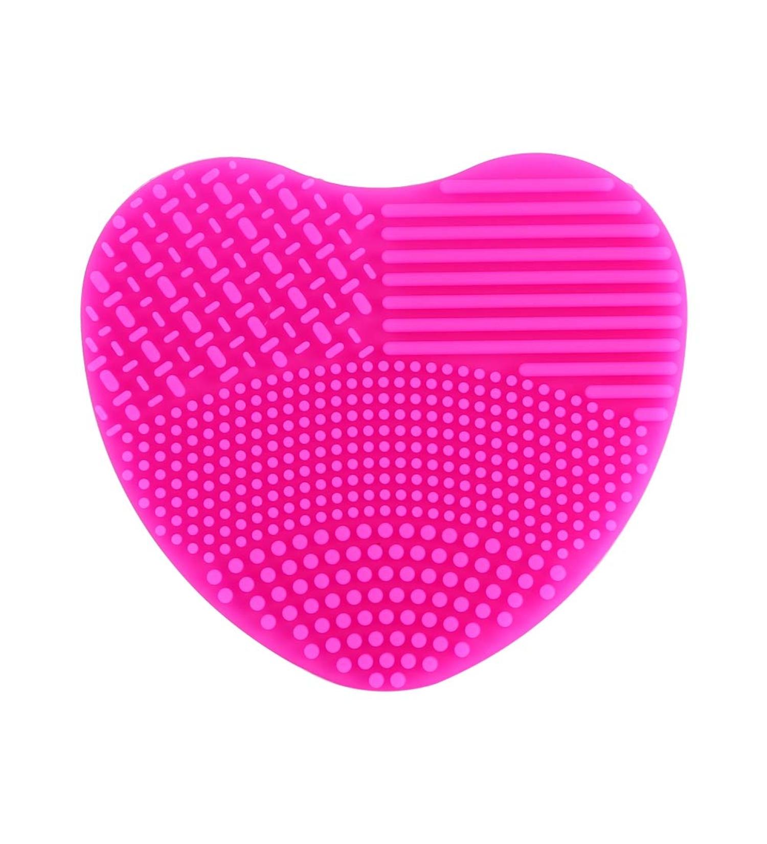 Silicone gloves brush accessories heart shape silicone makeup brush detergent brush for cosmetic washing(Rose) - Buy Online on SooperMarket.com