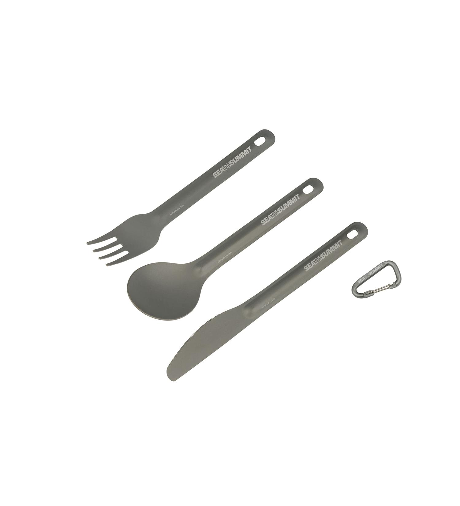 Sea to Summit Alpha Light Aluminum Camping Cutlery Set - Knife, Fork, Spoon - Buy Online on SooperMarket.com