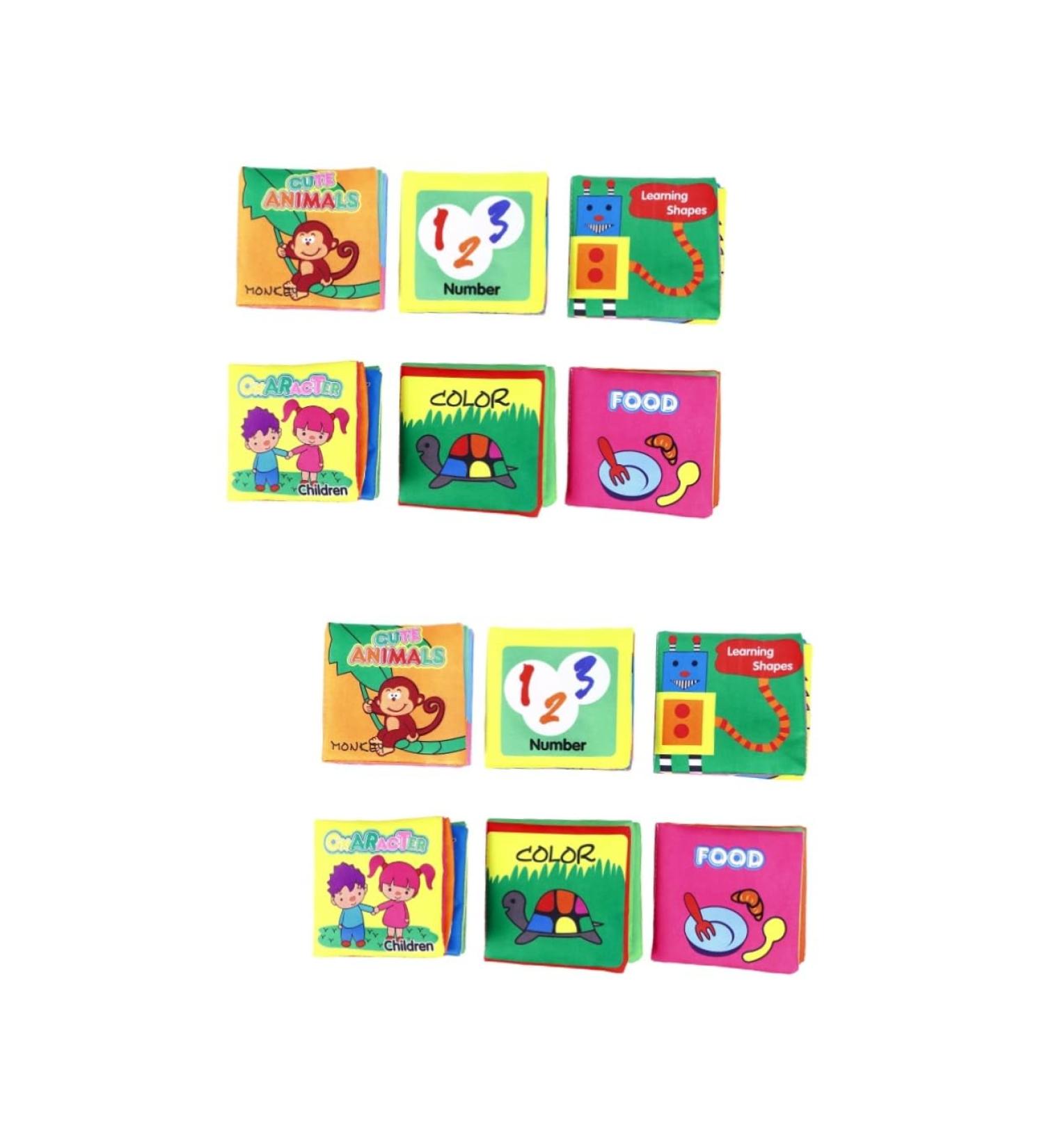Buy iBasenice 12 Pcs Toy Cloth Book - Children's Animal Reading Material - Soft Safe & Engaging Baby Books - International Shipping Available! - Buy Online on SooperMarket.com