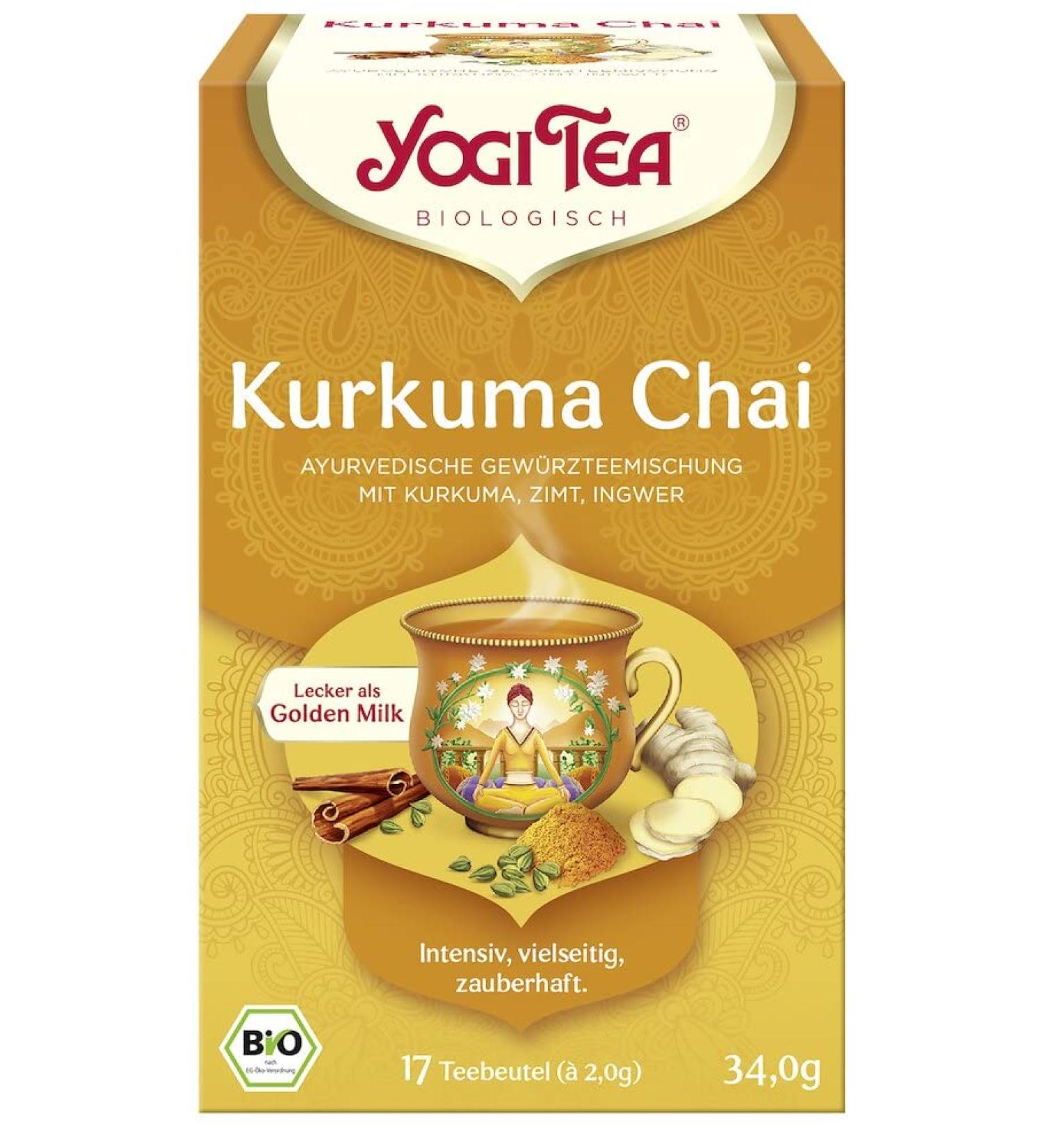 Yogi Tea Turmeric Chai organic spice tea (6 x 34 gr)