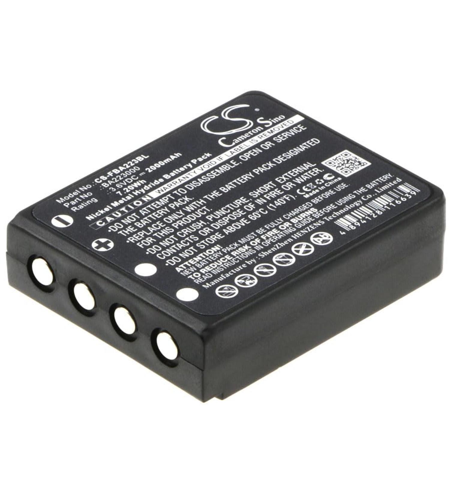 DCH 2000mAh FUB6 Battery Replacement for HBC Radiomatic Micron 4 5 7 Quadrix & Patrol D | International Shipping Available - Buy Online on SooperMarket.com