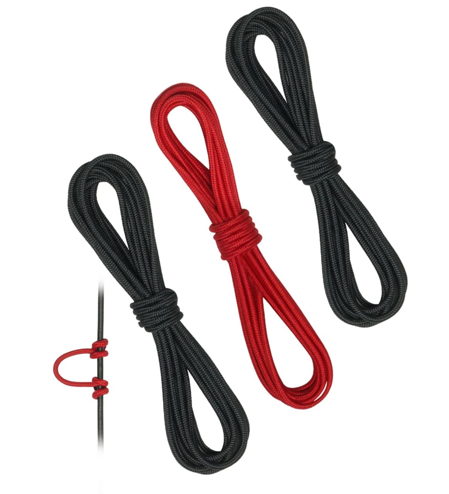 THREE ARCHERS Archery D Loop Rope Set for Compound Bow - Pack of 3 | Black+Red D Loop Buckle Release Material - Buy Online on SooperMarket.com