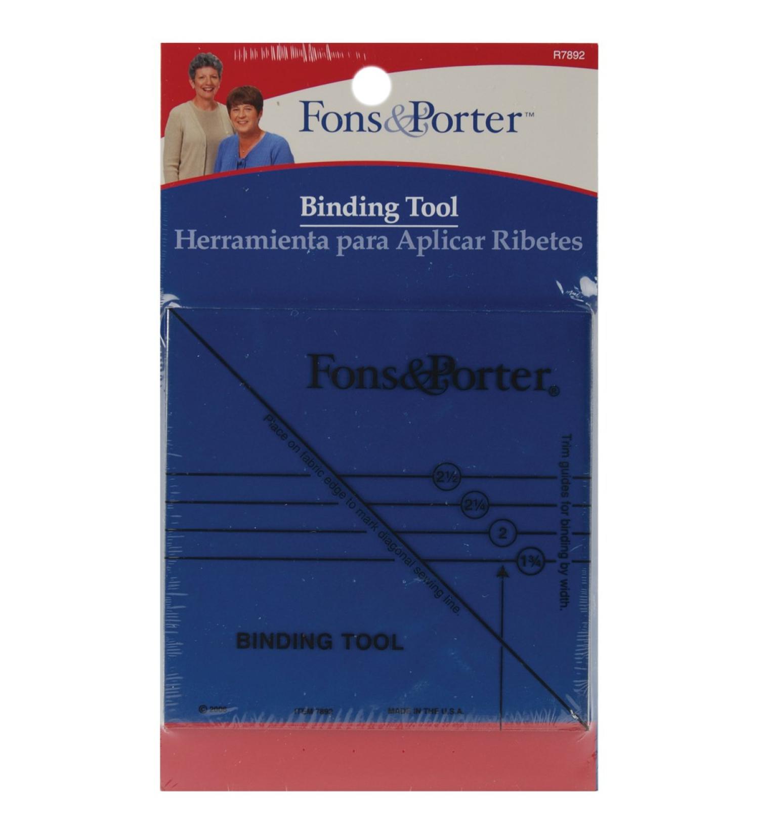 Dritz Fons & Porter Binding Tool, Clear