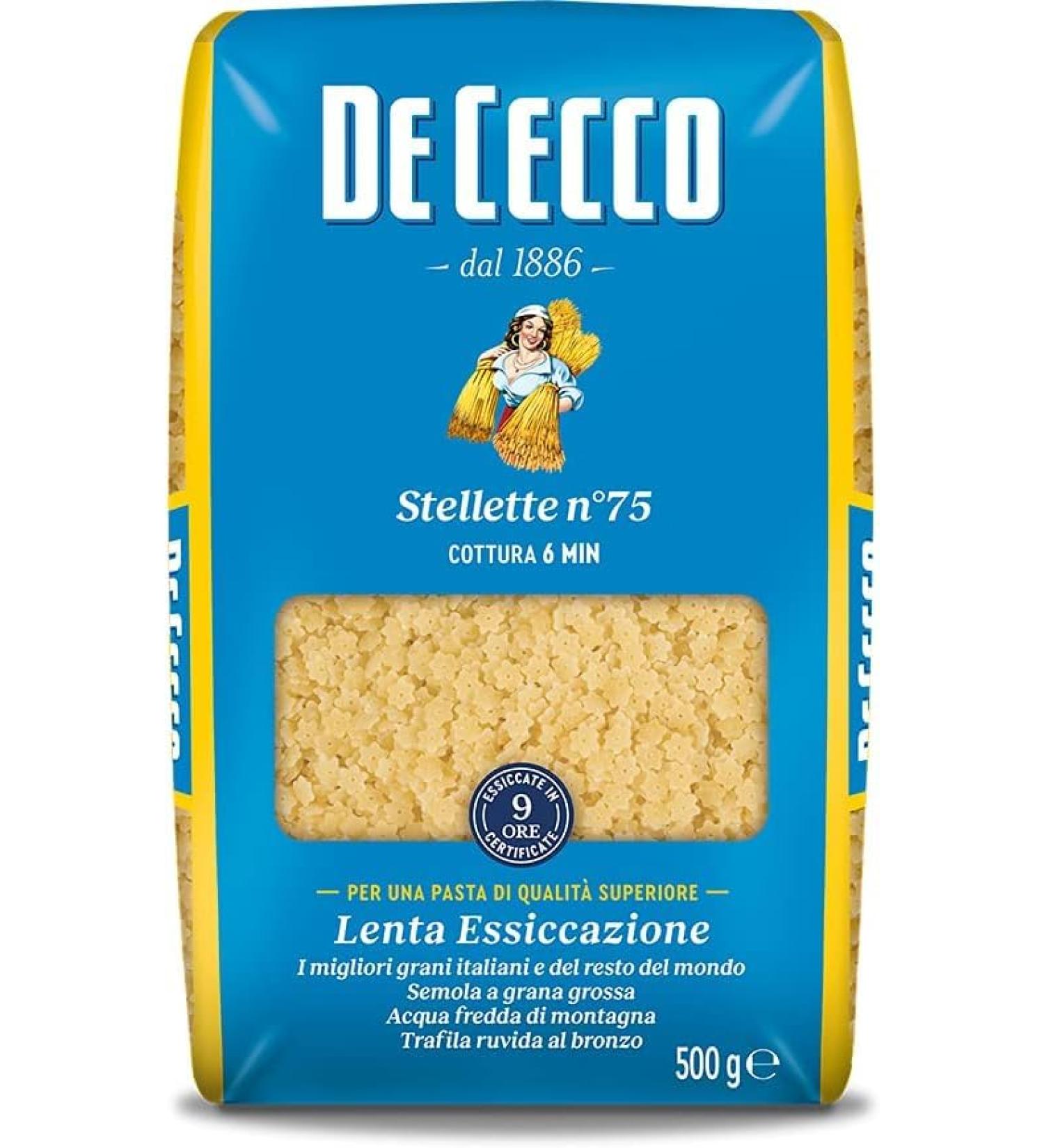 5X De Cecco Stars (5 Packs of 500 g) 2.5 kg - Buy Online on SooperMarket.com
