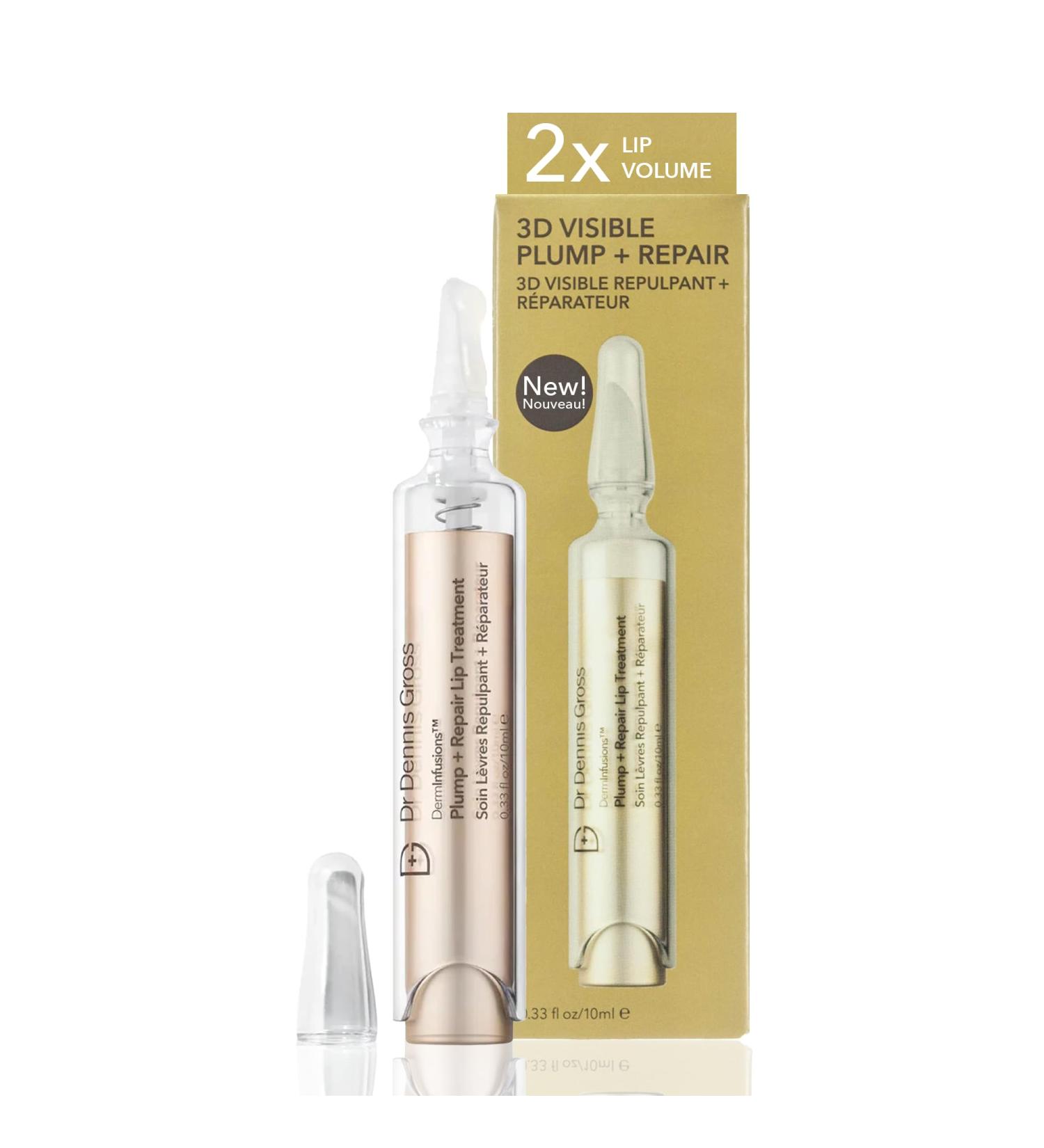 Dr. Dennis Gross DermInfusions Plump + Repair Lip Treatment - Visibly Plumps & Defines Lips Repairs Moisture Barrier | 10ml - Buy Online on SooperMarket.com