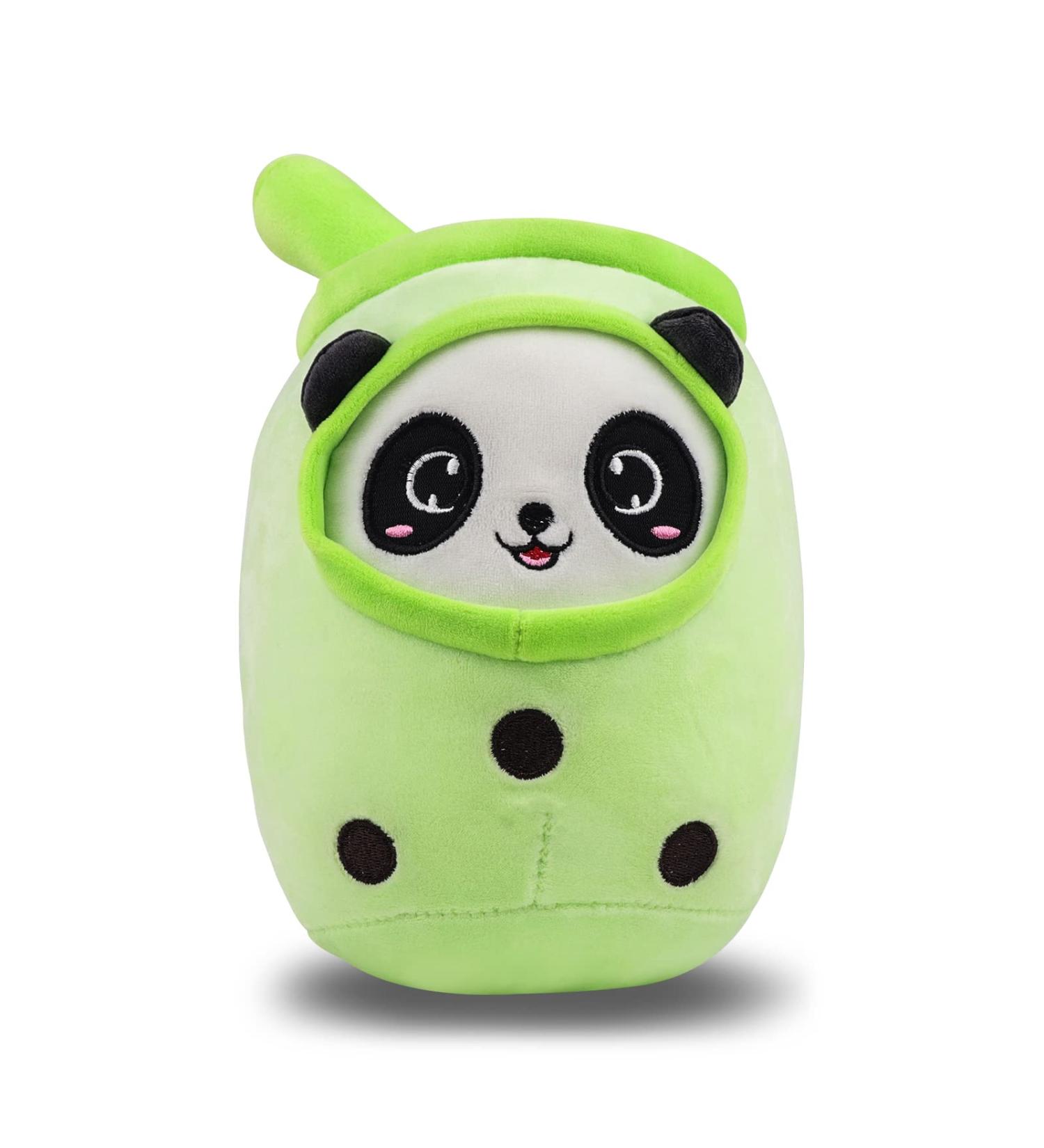 Anboor Bubble Tea Plush Pillow - Green 25cm | Soft Boba Stuffed Toy for Kids | Cute Big Stuffed Animal Gift - Buy Online on SooperMarket.com