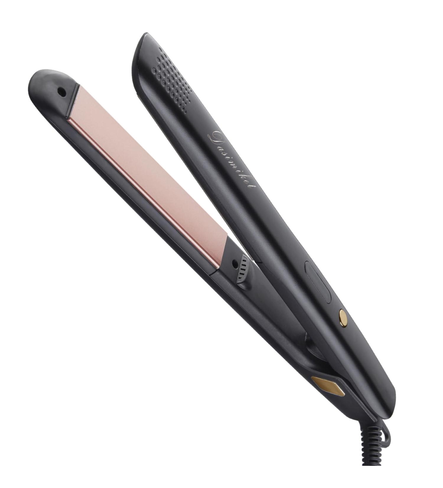 Ionic Hair Straightener Curler for Women - LED Display, Ceramic-Coated, 360 Swivel Cord - Rose Gold - Buy Online on SooperMarket.com