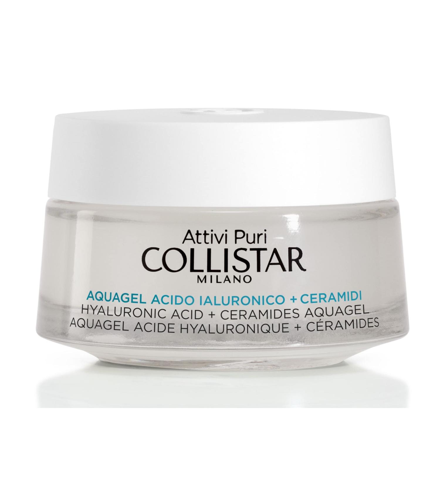 Collistar Attivi Puri Aquagel Hyaluronic Acid + Ceramides Moisturizing Lifting 1.6 Fl Oz - Italian Import for Enhanced Hydration - Buy Online on SooperMarket.com