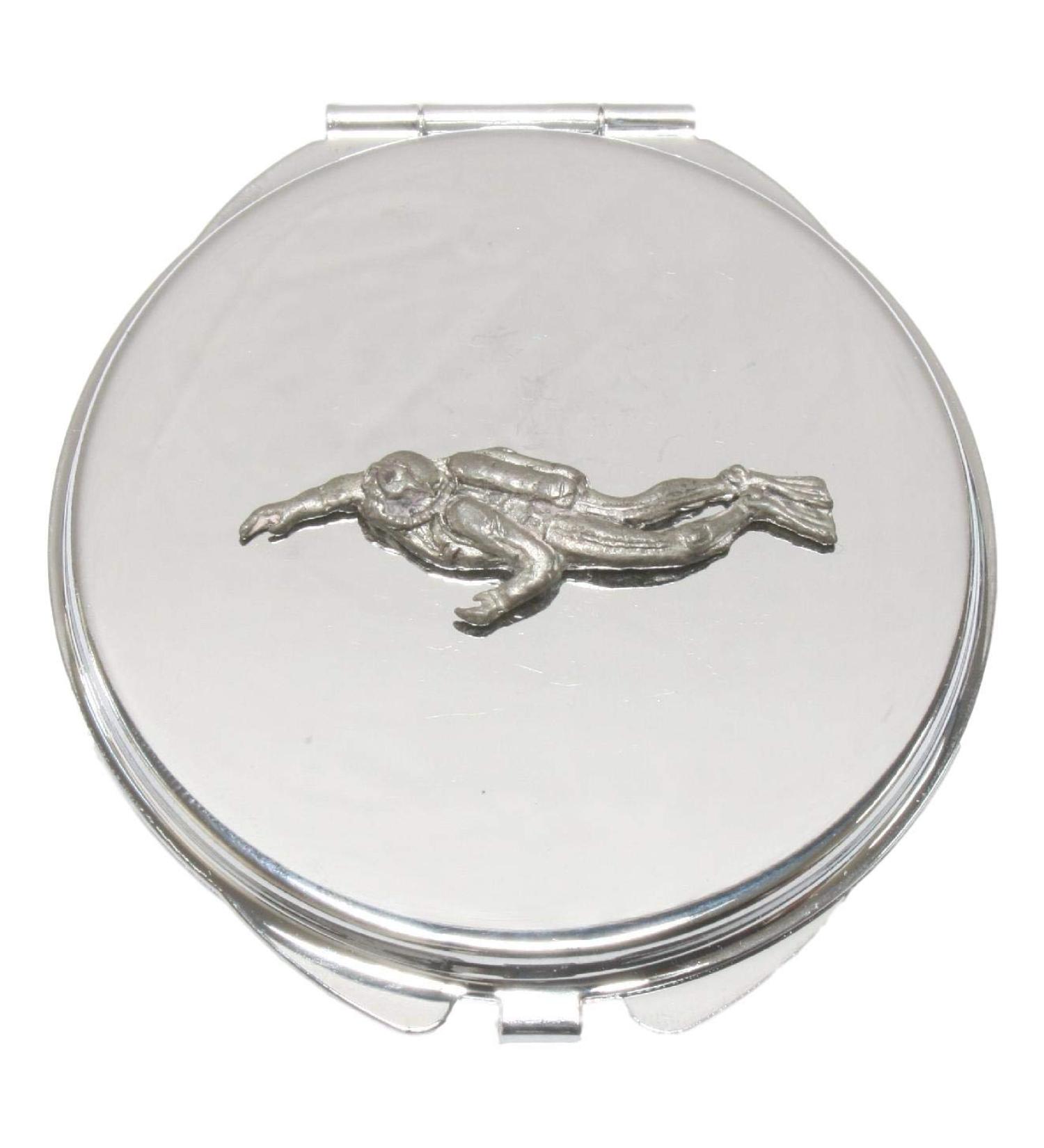 Scuba Diver Compact Mirror Handbag Gift With Free Engraving 105 - Buy Online on SooperMarket.com