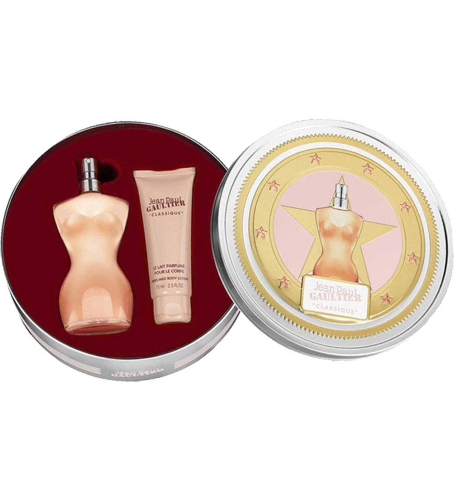 Jean Paul Gaultier Classique Women 2 Pc Set 3.4 Eau De Toilette Spray 2.5 Body Lotion