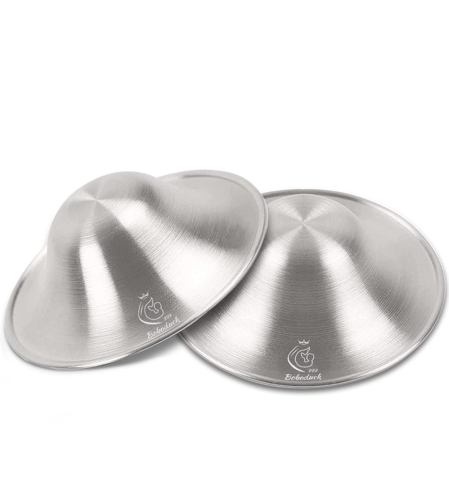 Boboduck Silver Nipple Shields 999 Silver Cups for Breastfeeding Essentials Breast Shields for Nursing Newborns Silver Nipple Guards and Pads (Small) - Buy Online on SooperMarket.com