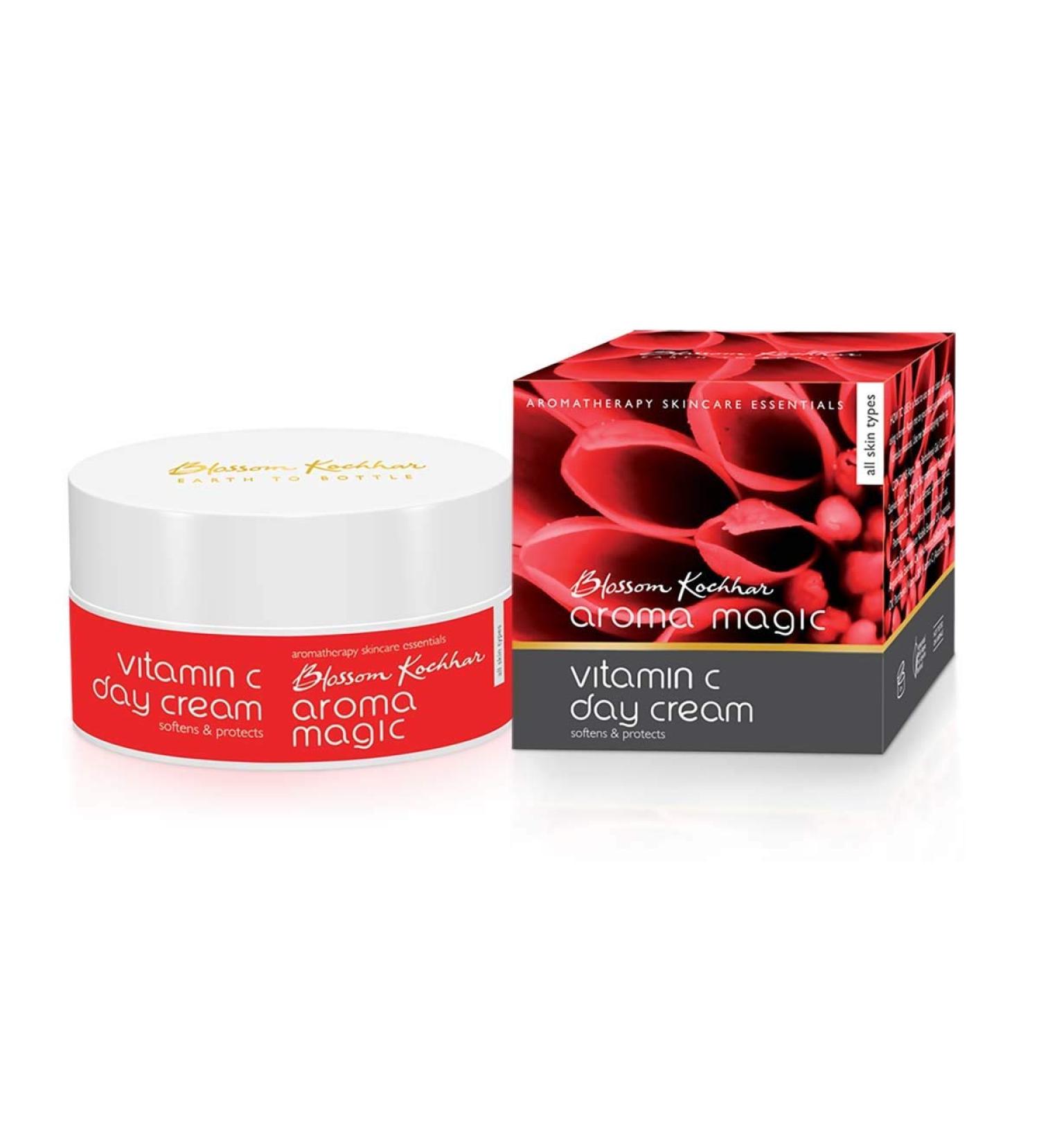 Aroma Magic Vitamin C Day Cream with SPF 15 & Aloe Vera | Anti-Aging Moisturizer for Soft Smooth Skin | Sun Protection | 200g - Buy Online on SooperMarket.com