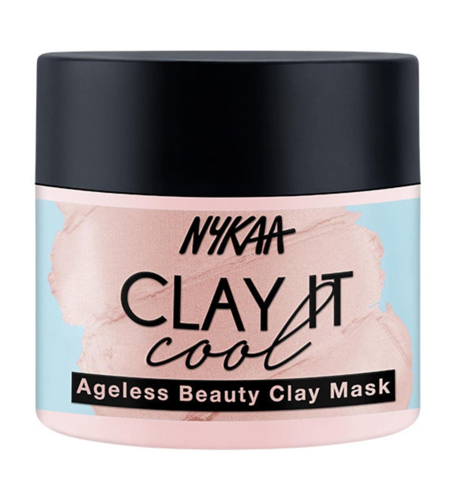 Nykaa Naturals Clay It Cool Mask - Antioxidant-Rich Face Mask for Youthful Glow & Improved Circulation - 3.5 oz - International Shipping Available - Buy Online on SooperMarket.com