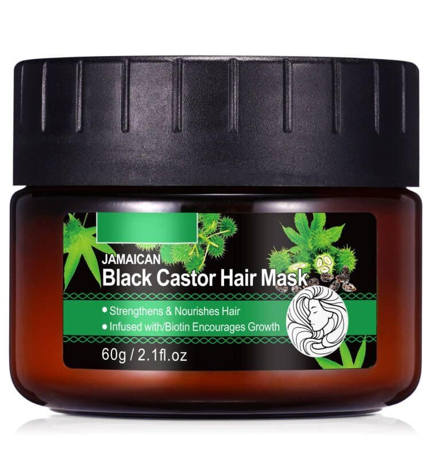 Black Castor Oil Hair Mask - Deep Conditioner for Dry Damaged Hair | Nourish & Repair All Hair Types | 10 Fl Oz - Buy Online on SooperMarket.com