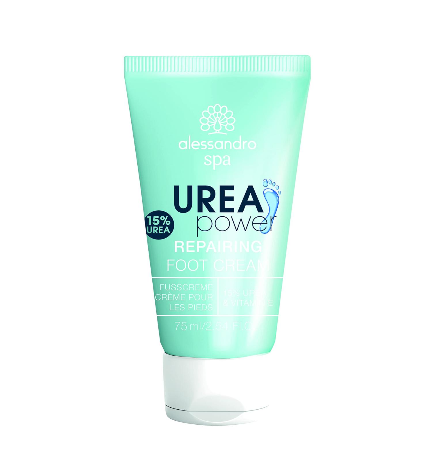 Alessandro Spa Foot Repairing Foot Cream - 15% urea and vitamin E - rich intensive care with particularly dry to very dry feet