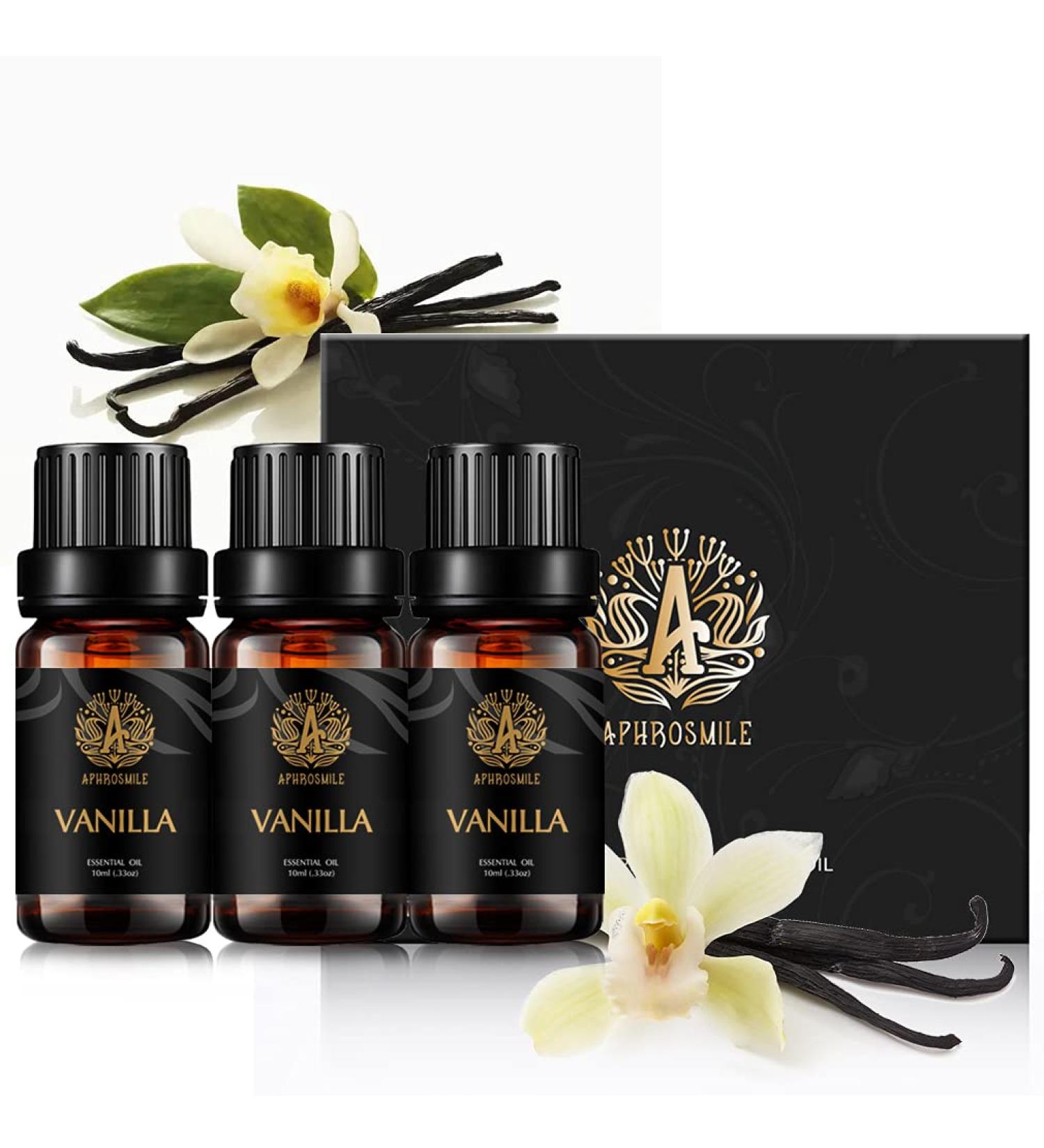 Aromatherapy Vanilla Essential Oil Set for Air Freshener 100% Pure Vanilla Essential Oils Scent Set for Diffuser 3x10ml 100% Pure Vanilla Essential Oils Fragrance Set for Candles & Soaps Making Vanilla 0.33 ml (Pack of 3) - Buy Online on SooperMarket.com