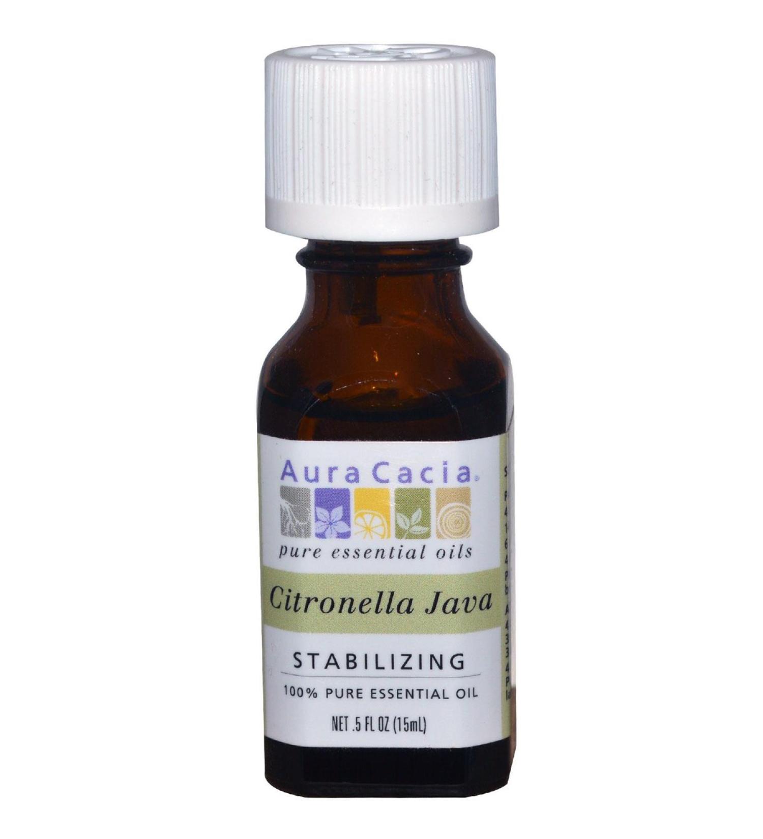 Aura Cacia 100% Pure Essential Oil Citronella Java .5 fl oz (15 ml)