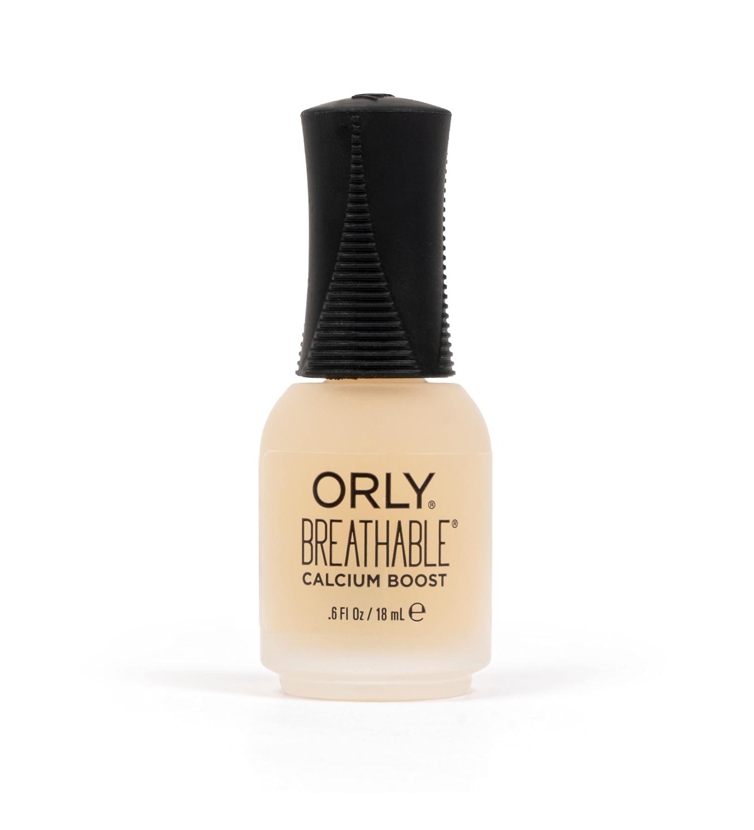 ORLY Breathable Calcium Boost Treatment strengthens and nourishes dry damaged and thin nails. 18ml