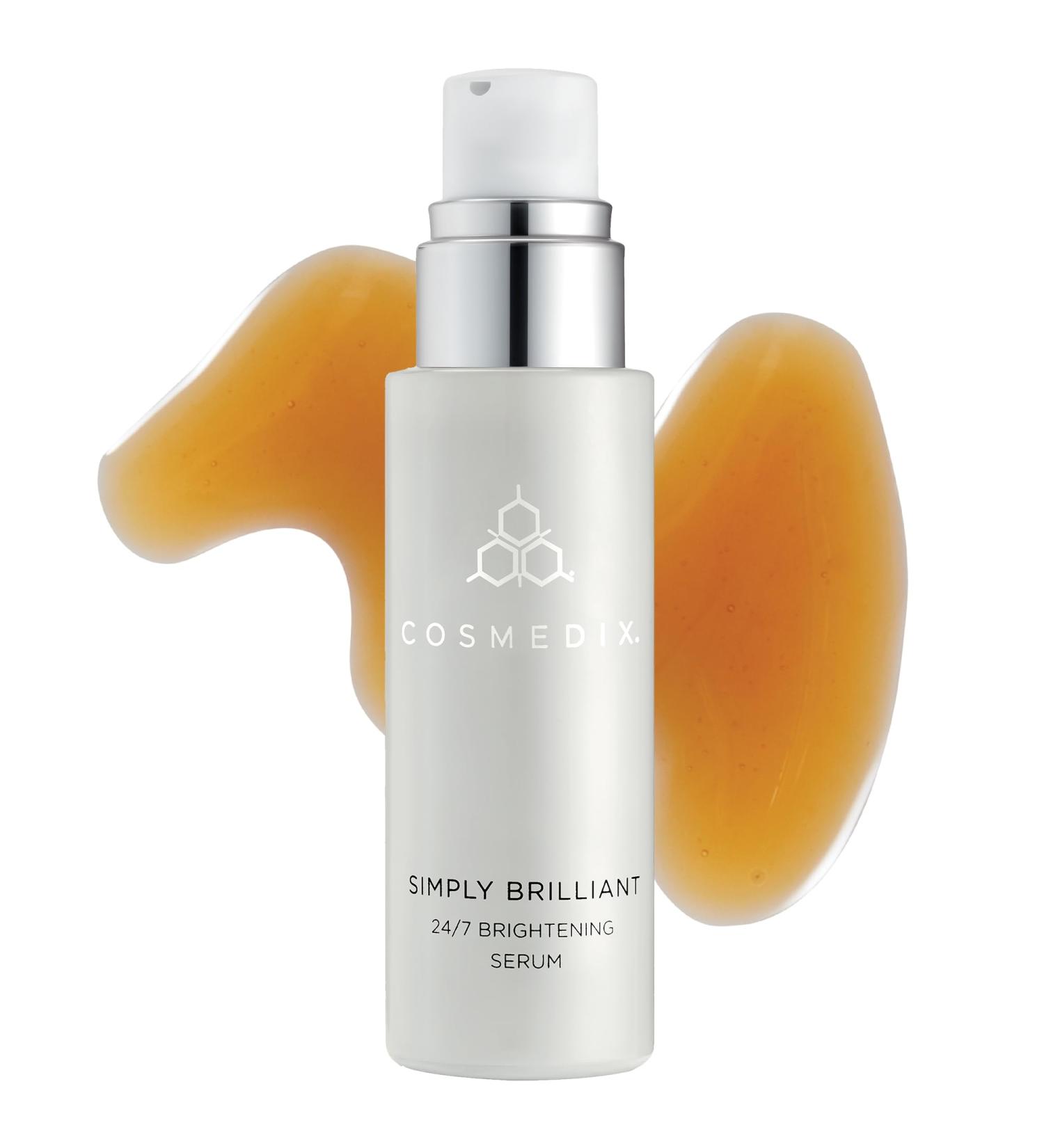 COSMEDIX Simply Brilliant 24/7 Brightening Serum | Anti-Discoloration | L-Lactic Acid & Antioxidants | Cruelty & Gluten Free - Buy Online on SooperMarket.com
