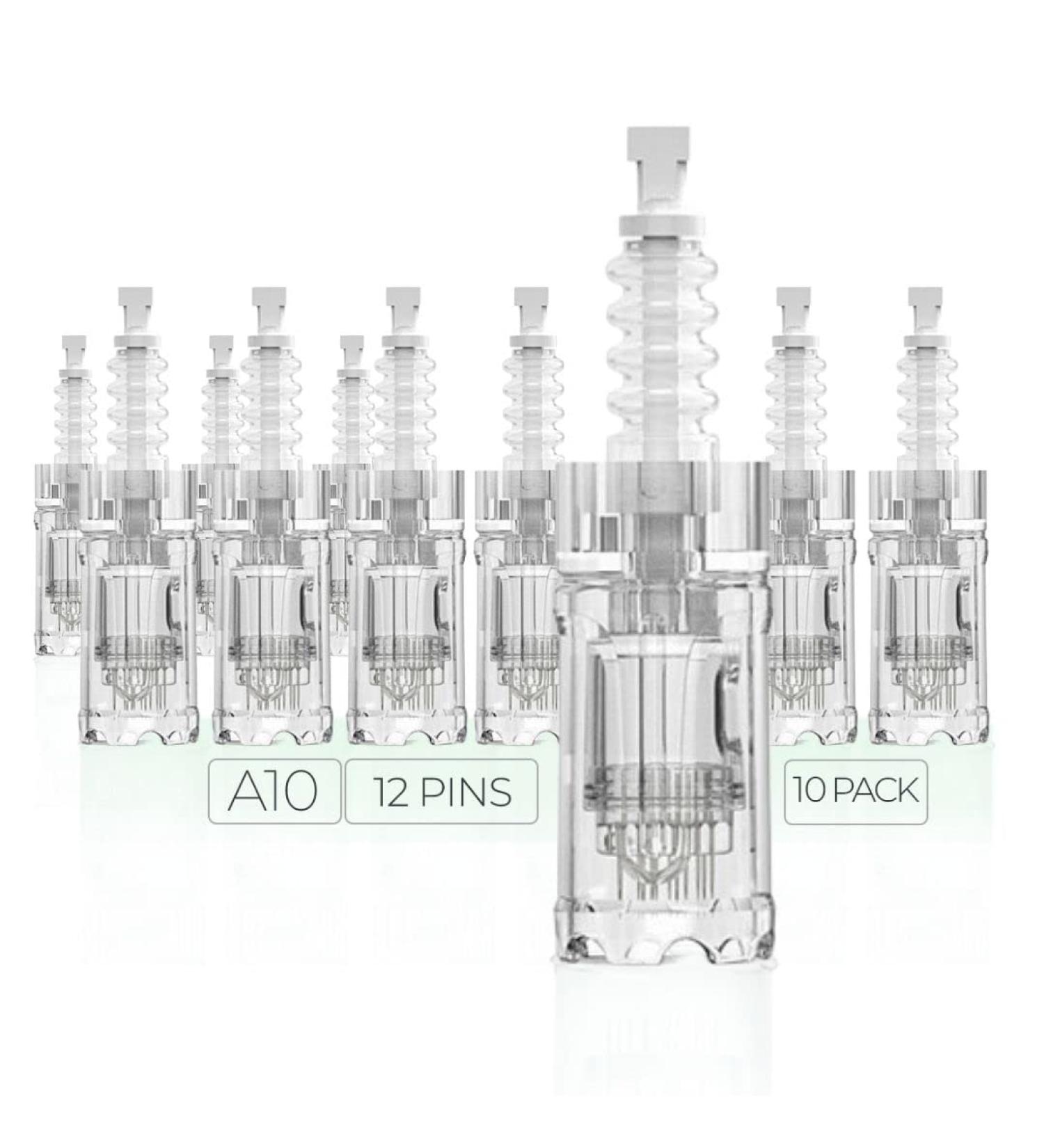 Dr. Pen Ultima A10 12 Pin (0.25mm) Cartridges - 10 Pack - Disposable Replacement Parts - Buy Online on SooperMarket.com