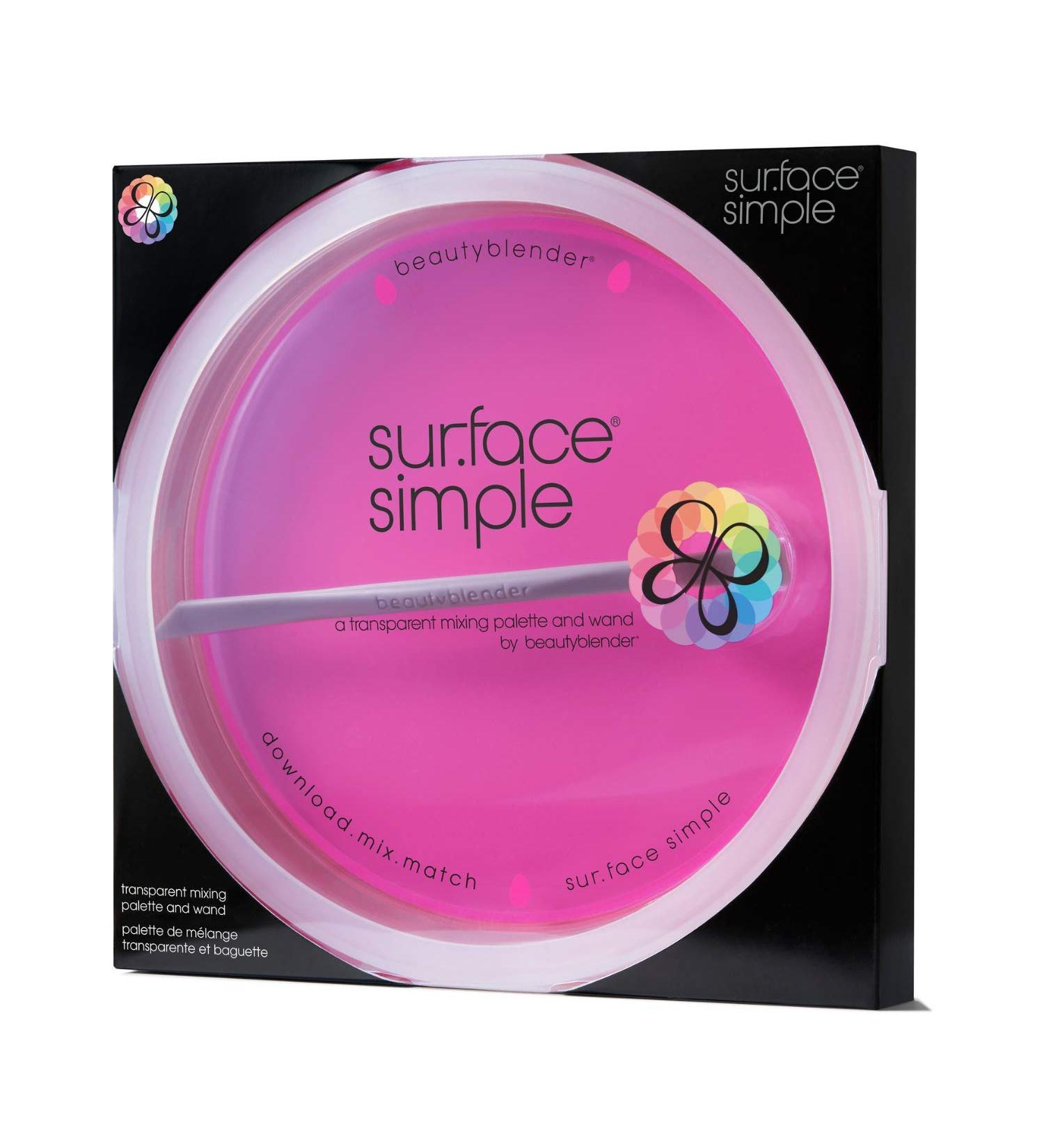 beautyblender sur.face simple Portable Clear Palette + Mixing Wand | Foundation & Cream Mixer - Buy Online on SooperMarket.com
