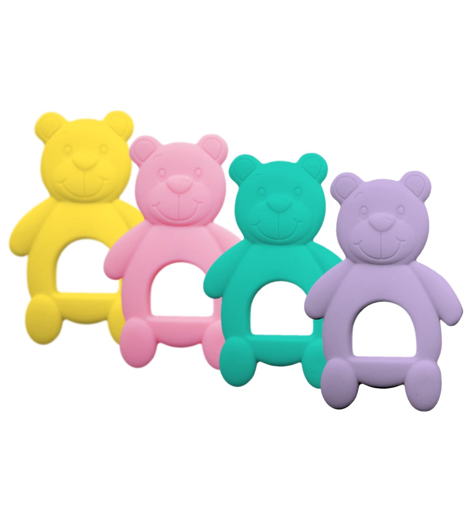 CHILLAX Teether Toys - Non-BPA Silicone Teethers for Babies | Soothing Teething Relief | Easy-to-Grip | Dishwasher-Safe | Shower Gifts for Infants (3+ Months) - Buy Online on SooperMarket.com