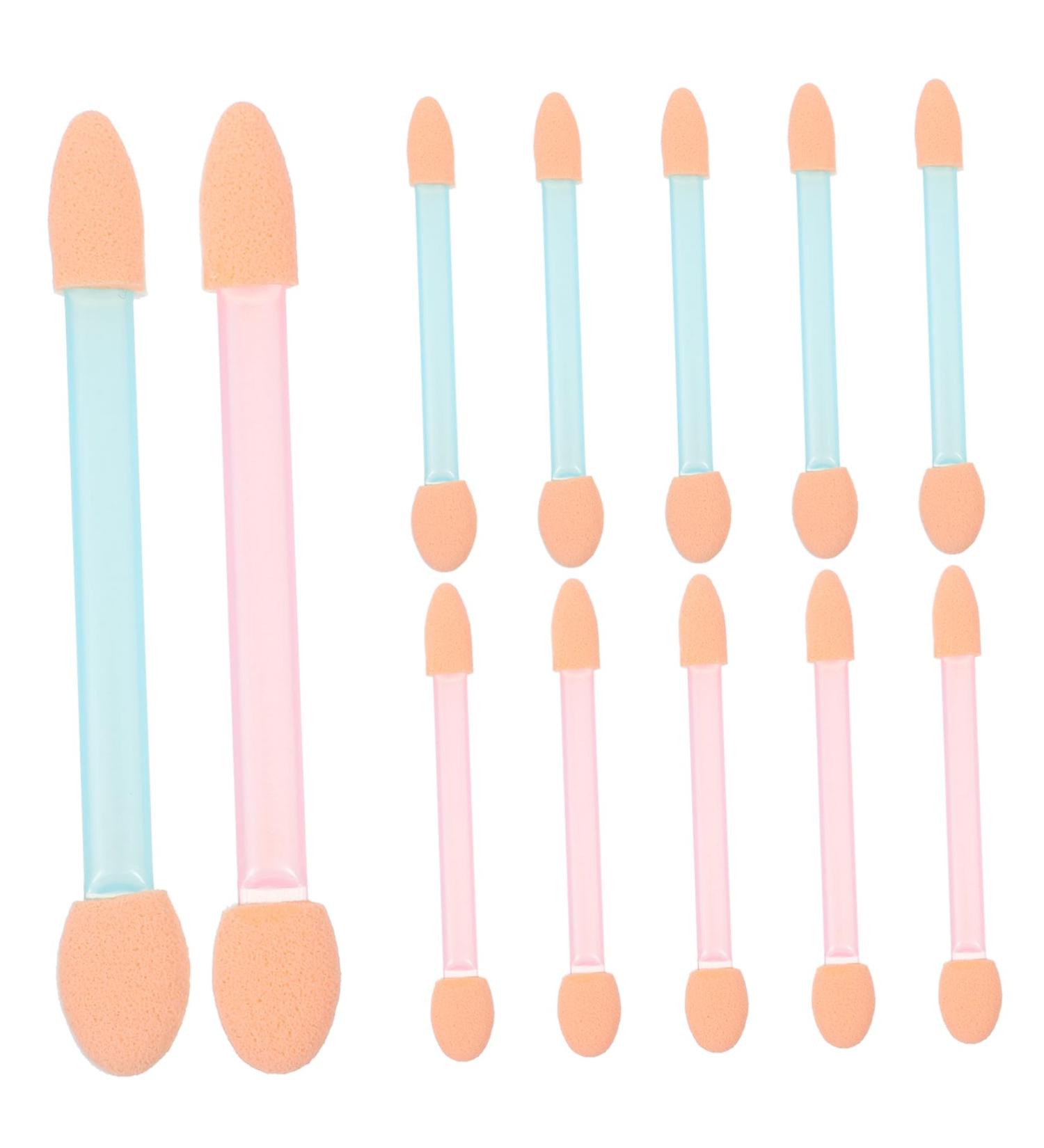 BELLIFFY 24pcs Eye Shadow Applicator Cosmetic Eye Brushes Double Head Eyeshadow Brush Eyeshadow Sponge Brush - Buy Online on SooperMarket.com