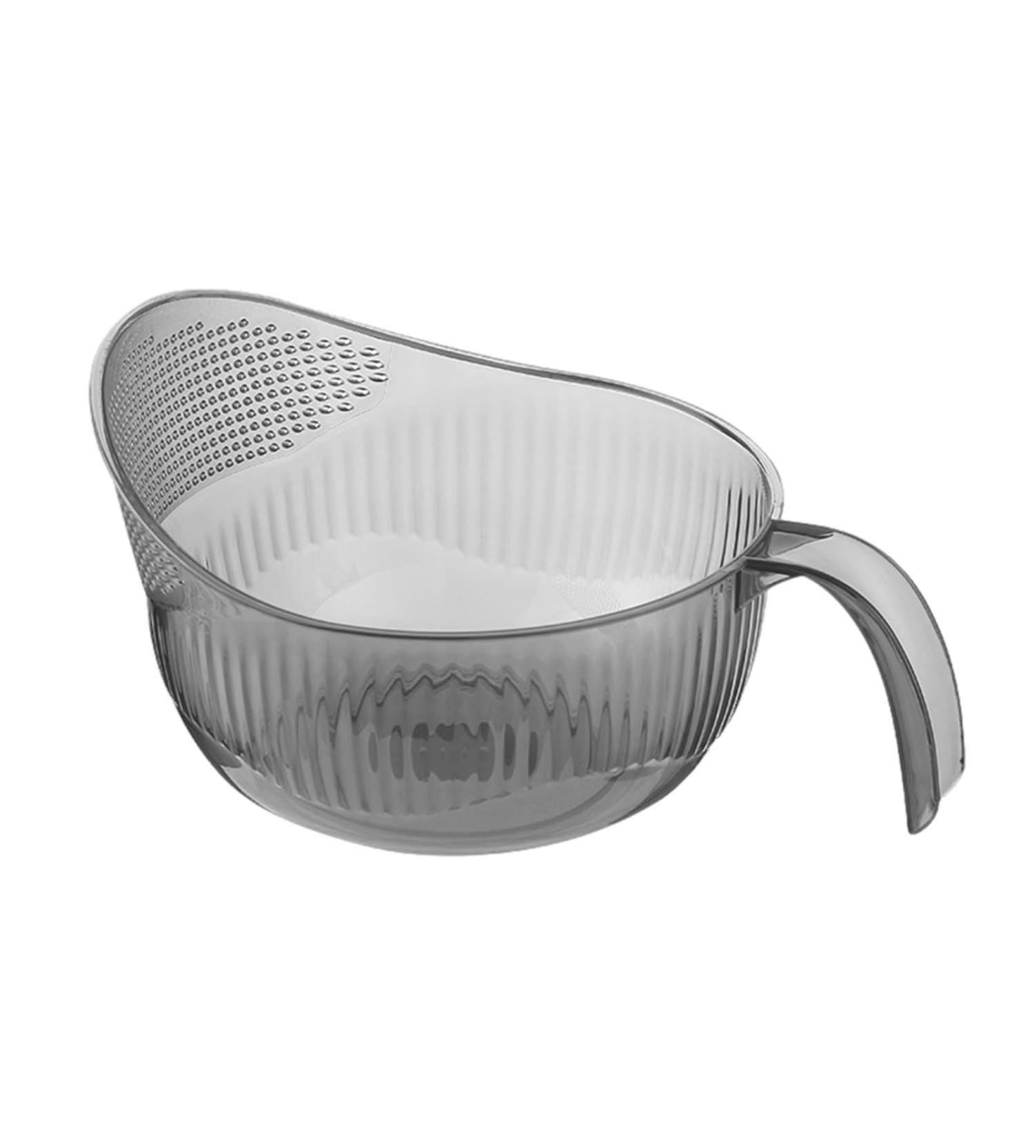 HMLTD Drain Basket - Multi-Purpose Bowl Strainer with Multi Fine Holes | Kitchen Utensils for Rice Tomatoes Soybeans Peppers Apples Grapes Gray - Buy Online on SooperMarket.com