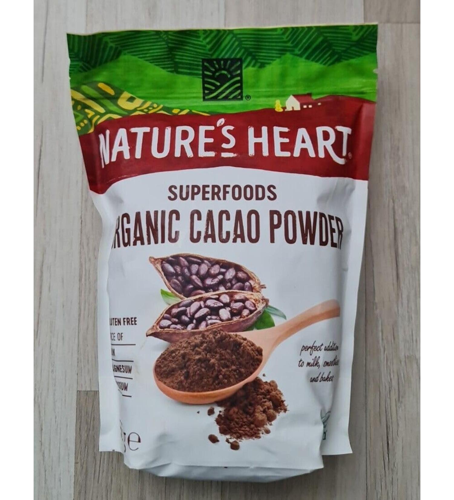 Organic Cacao Powder 567g Natures Heart Superfoods Terrafertil Vegan
