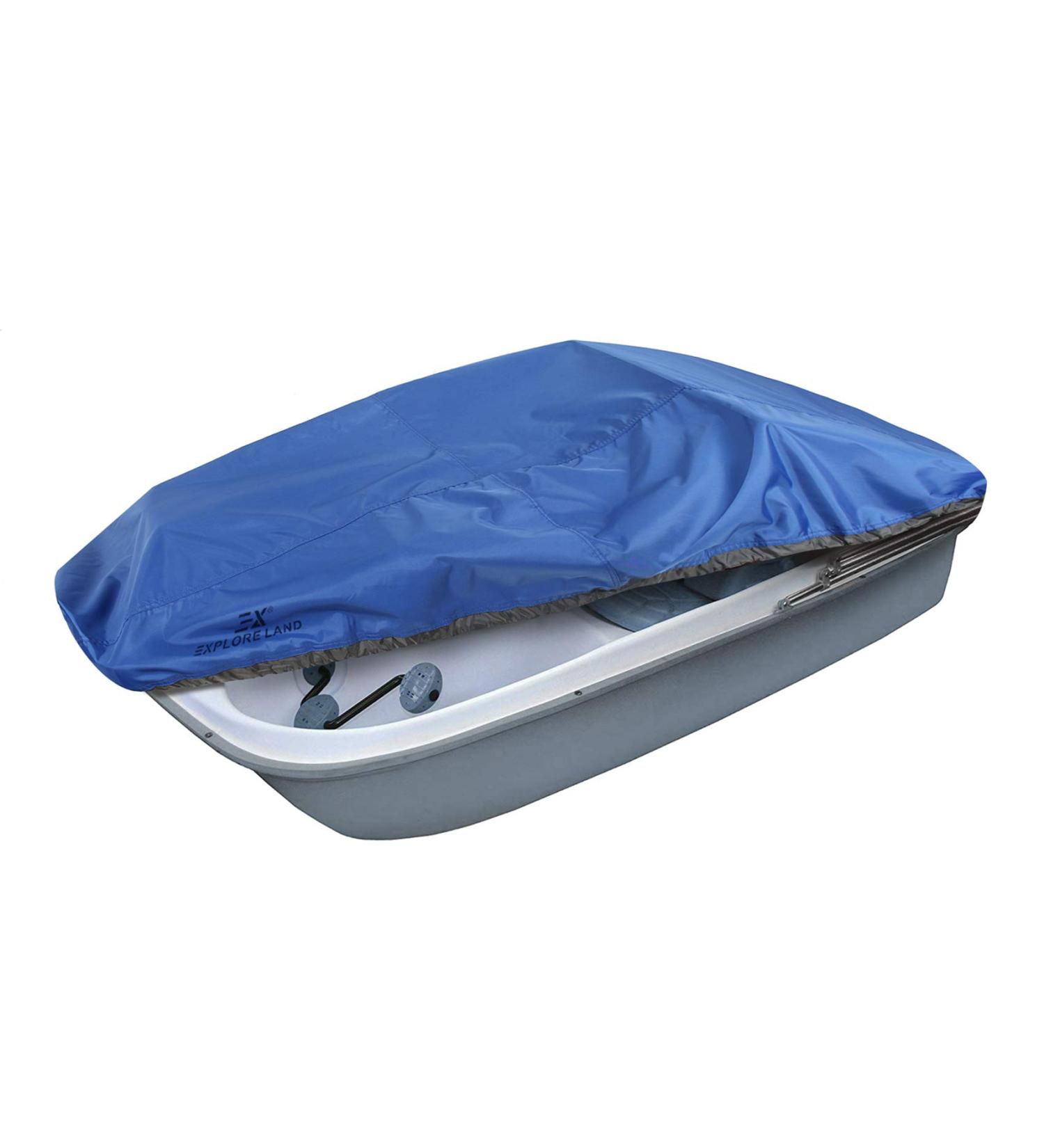 Explore Land Pedal Boat Cover - Waterproof Heavy Duty Outdoor 3 or 5 Person Paddle Boat Protector  Blue - Buy Online on SooperMarket.com