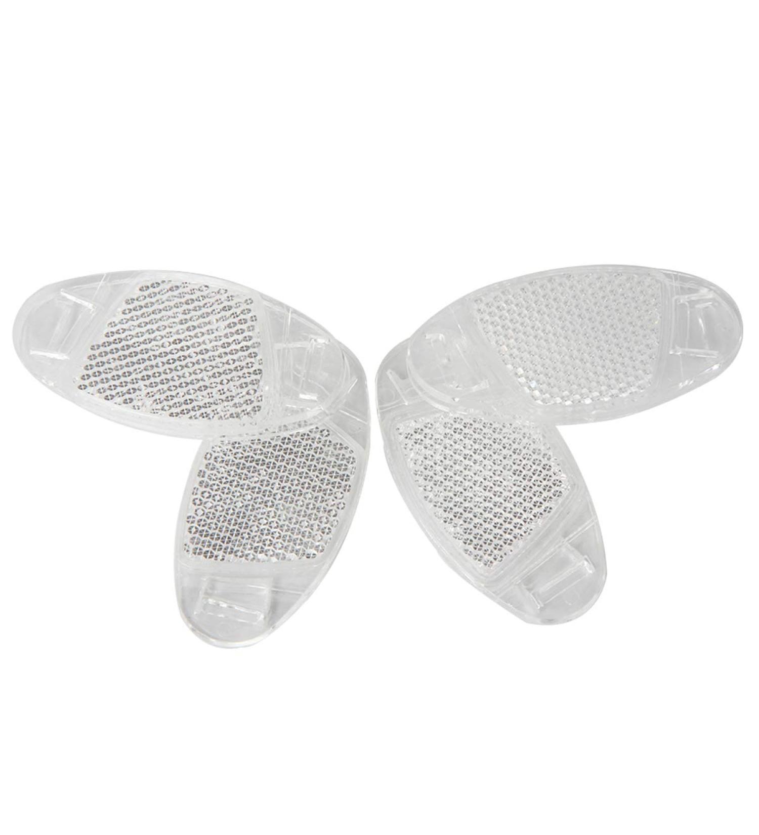 4 PCS Cyberone Oval White Bicycle Wheel Spoke Reflectors for Mountain & Road Bike Safety - Buy Online on SooperMarket.com