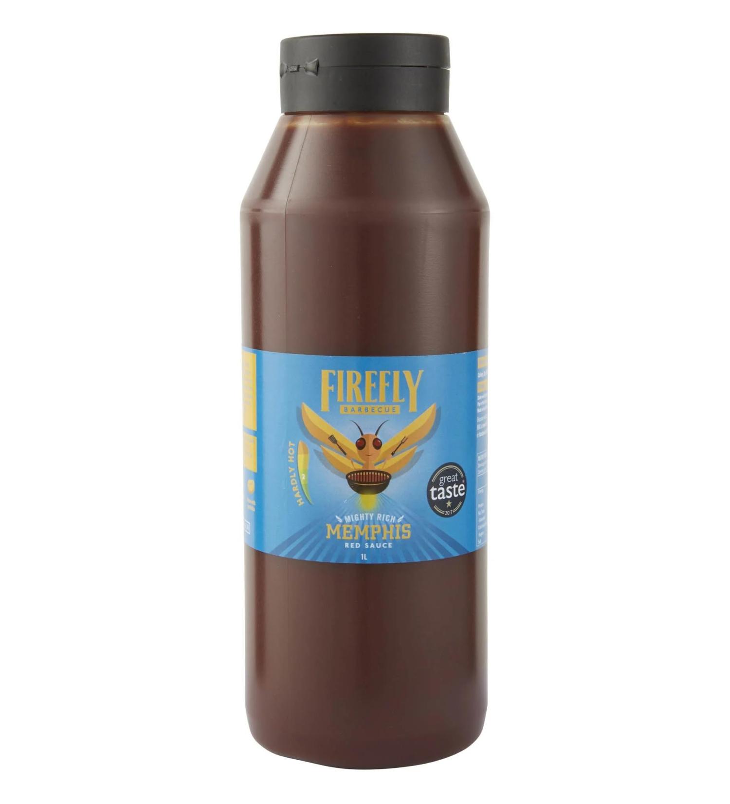 Firefly BBQ Memphis Red BBQ Sauce - Sweet and Smoky Essence of Memphis 1l - Buy Online on SooperMarket.com