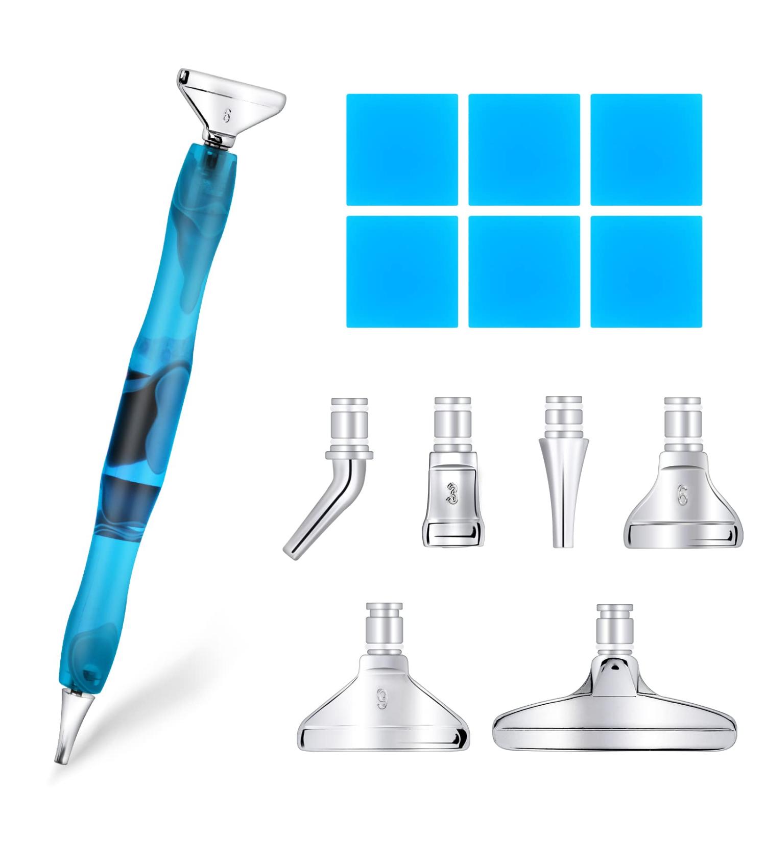 Cobee Diamond Painting Pen Accessories Set with 6 Stainless Steel Tips and Glue Clay | 5D DIY Diamond Painting Tools and Embroidery Box - Buy Online on SooperMarket.com