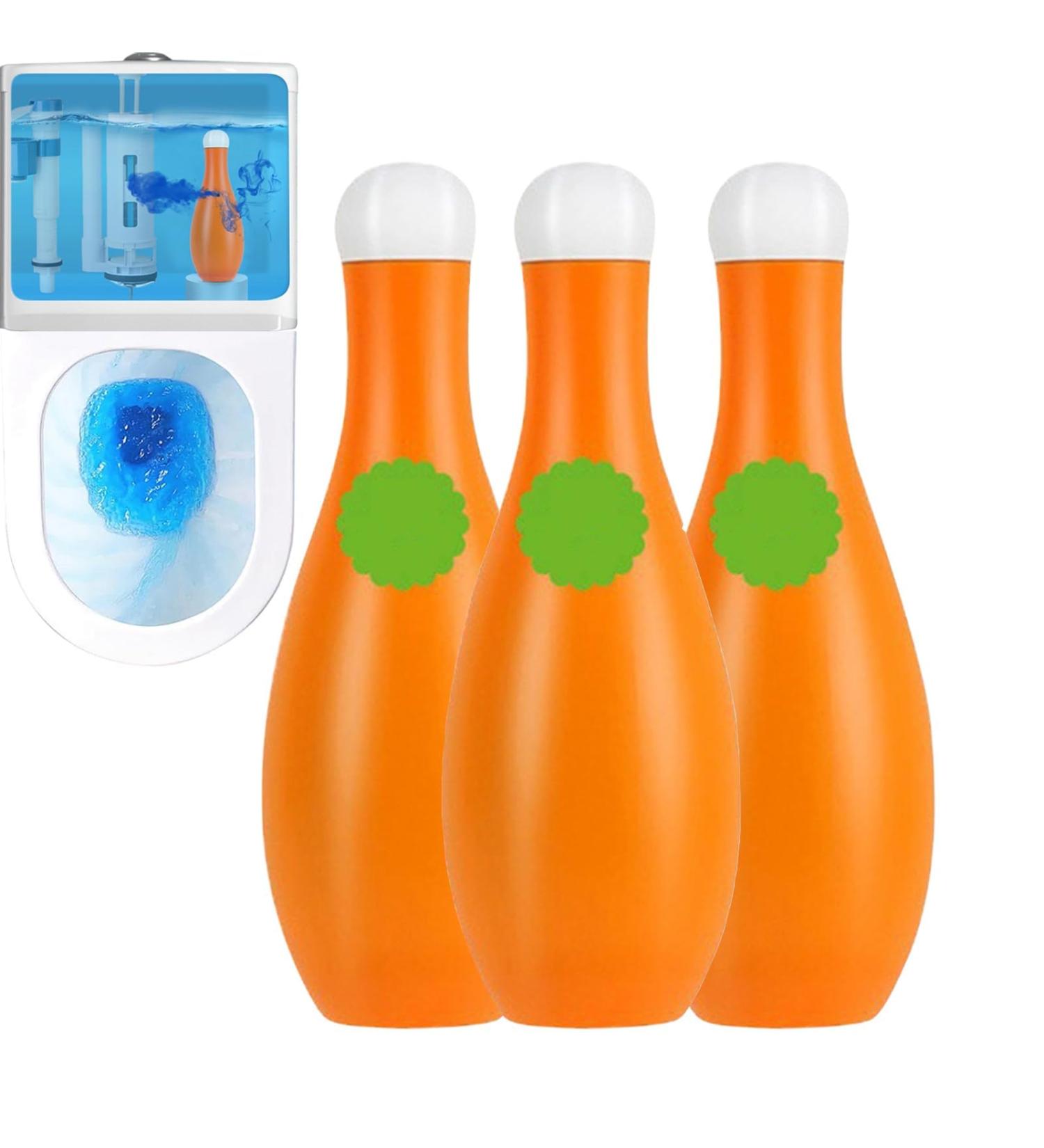 Bowling Blue Foam Toilet Bowl Cleaner Bottled Automatic Long Lasting Toilet Bowl Cleaner - Long Lasting Fragrance Lime Scale Removal Toilet Tank All Purpose Cleaner 3pcs - Buy Online on SooperMarket.com