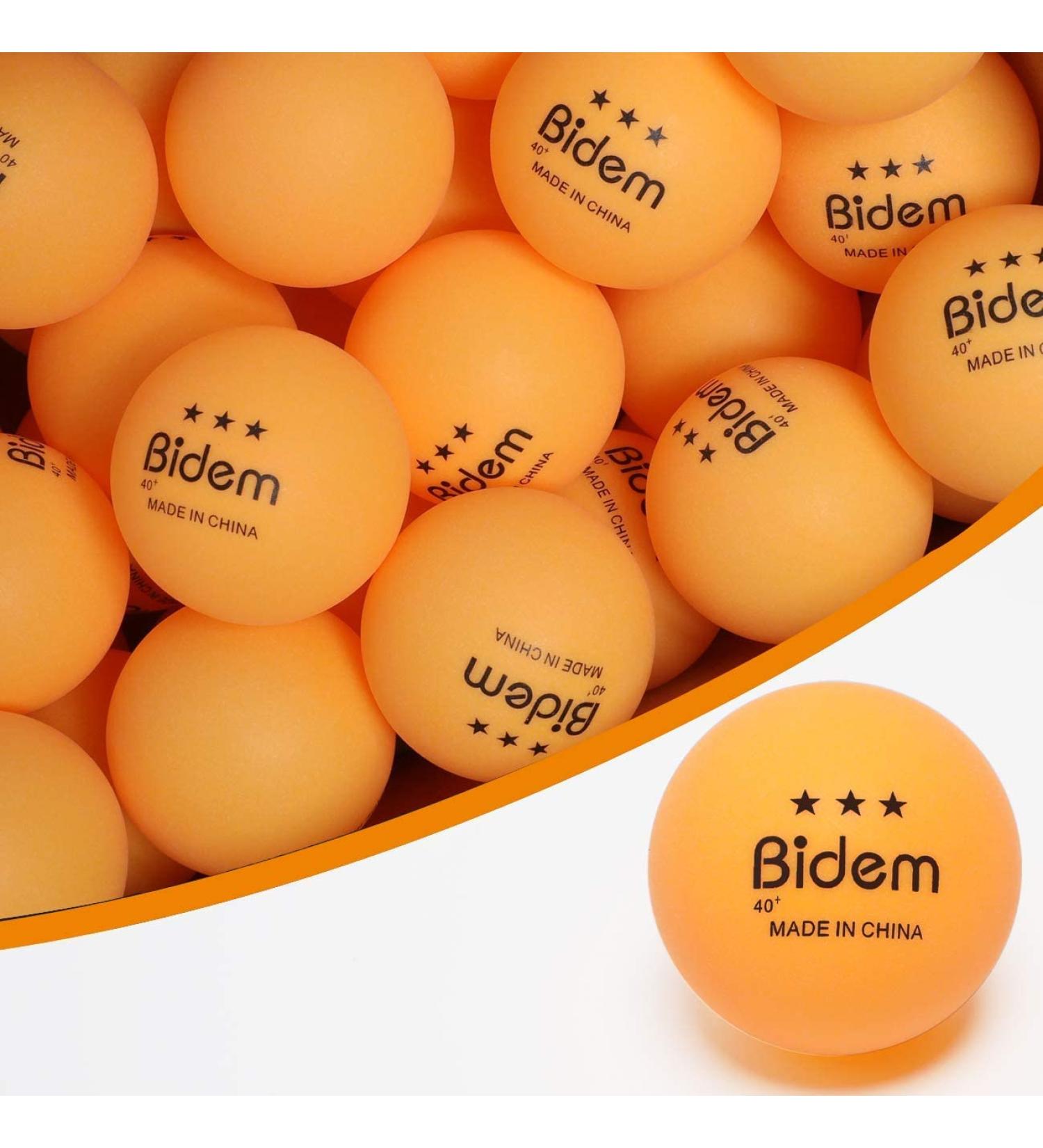 60 Pack Bidem Advanced 3-Star Orange Ping Pong Balls for Competition and Training - Buy Online on SooperMarket.com