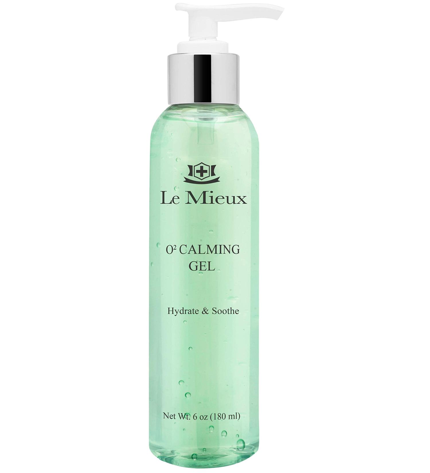 Le Mieux O2 Calming Gel Soothing Aloe Facial Gel for Redness & Irritation | Hydrating Hyaluronic Acid | Paraben & Sulfate Free | 6 oz - Buy Online on SooperMarket.com
