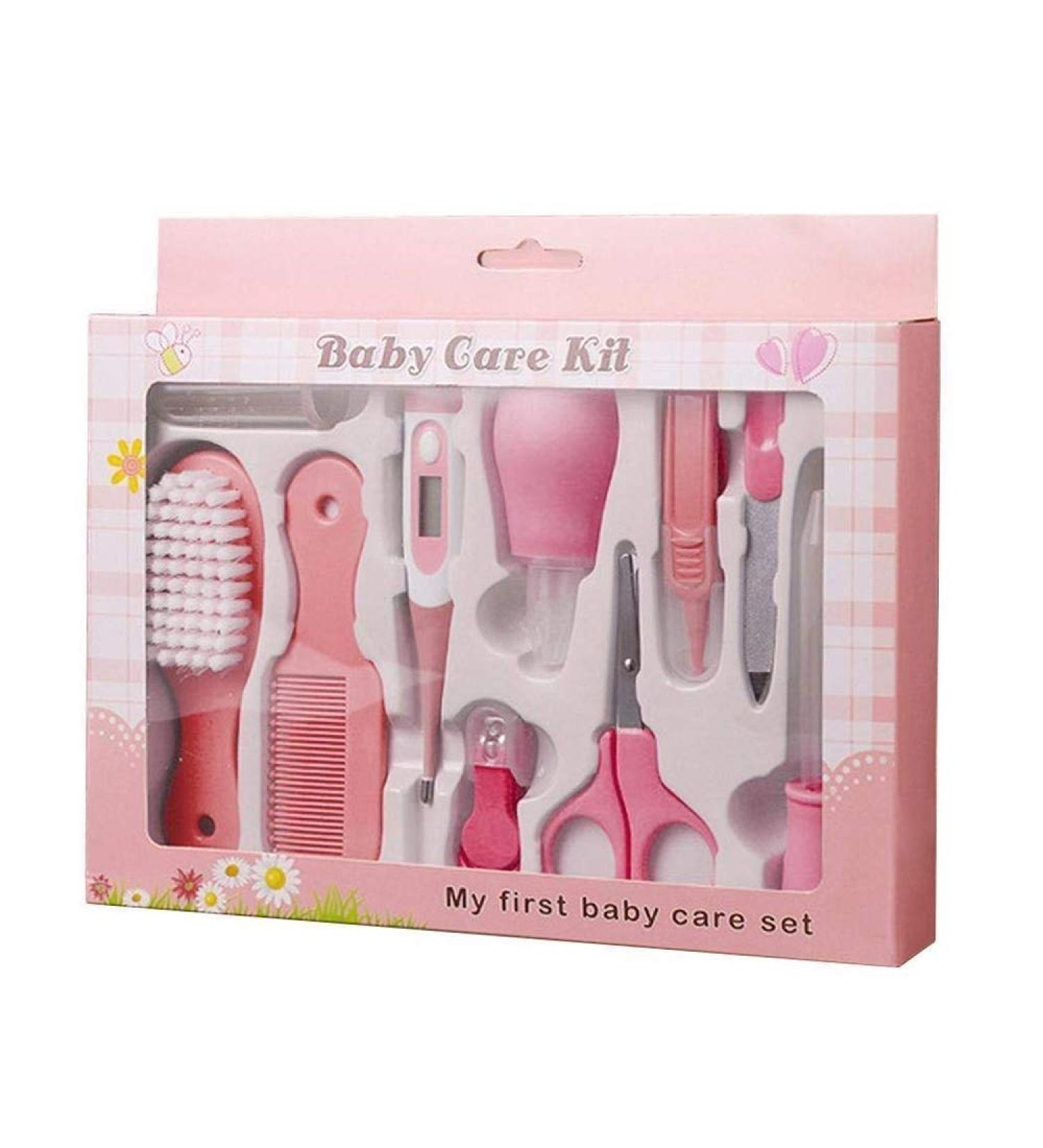 TEEROVA Baby Grooming Kit 10pcs - Newborn Nursery Health Care Set (Pink) - Buy Online on SooperMarket.com