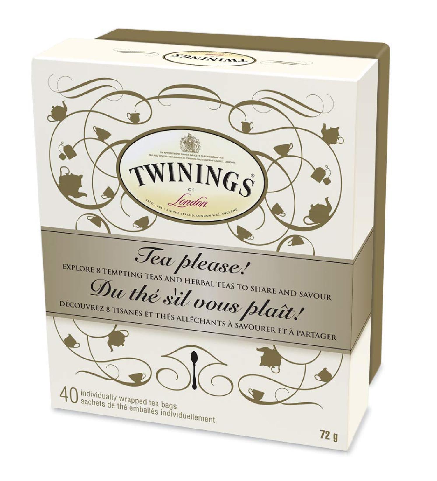 Twinings Tea Classics Sampler Gift Box | Exquisitely Curated Variety Collection | 40 Count Tea Bags | Enjoy Hot or Iced - Buy Online on SooperMarket.com